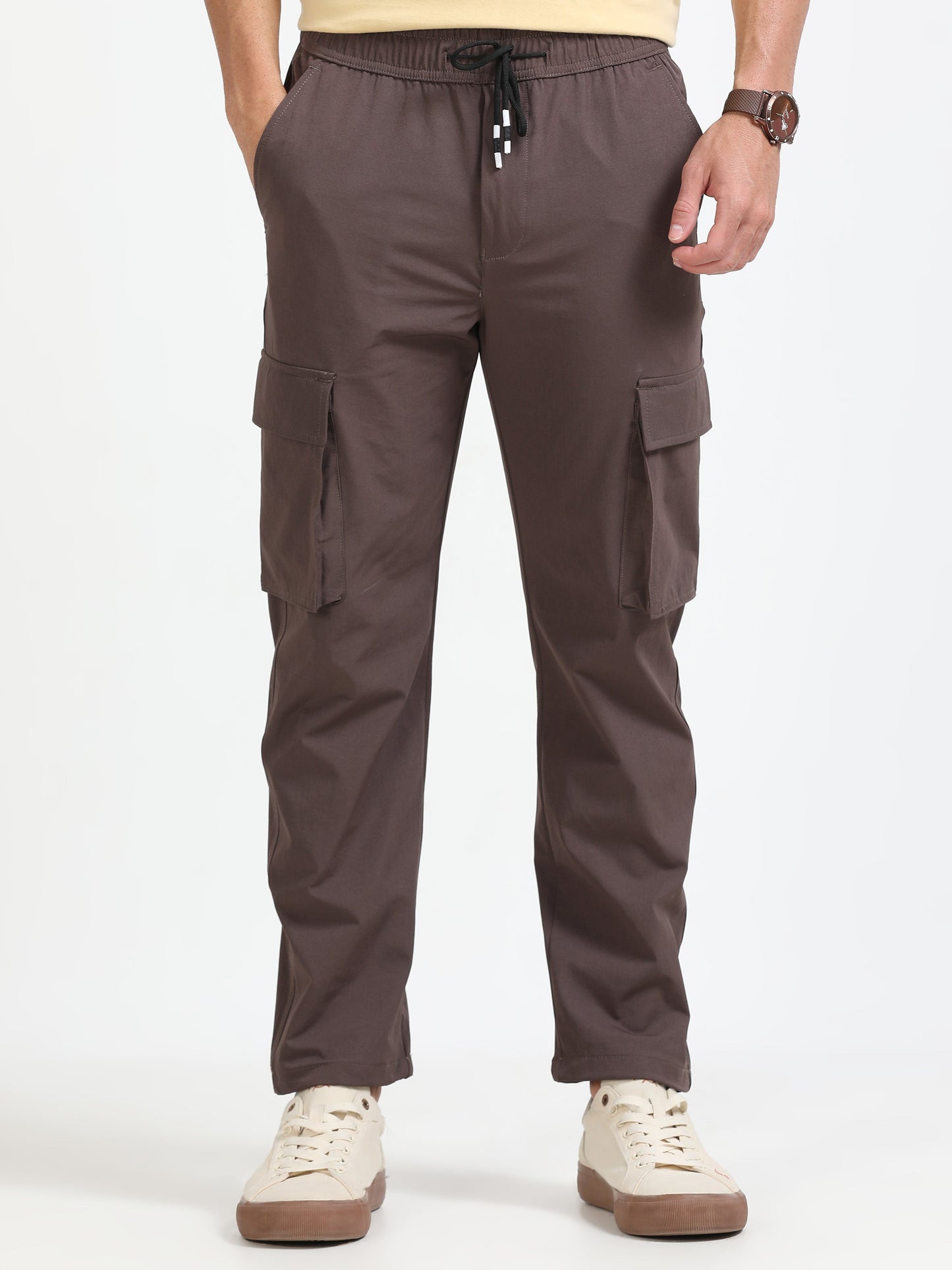 Men Parachute Cargo-Brown
