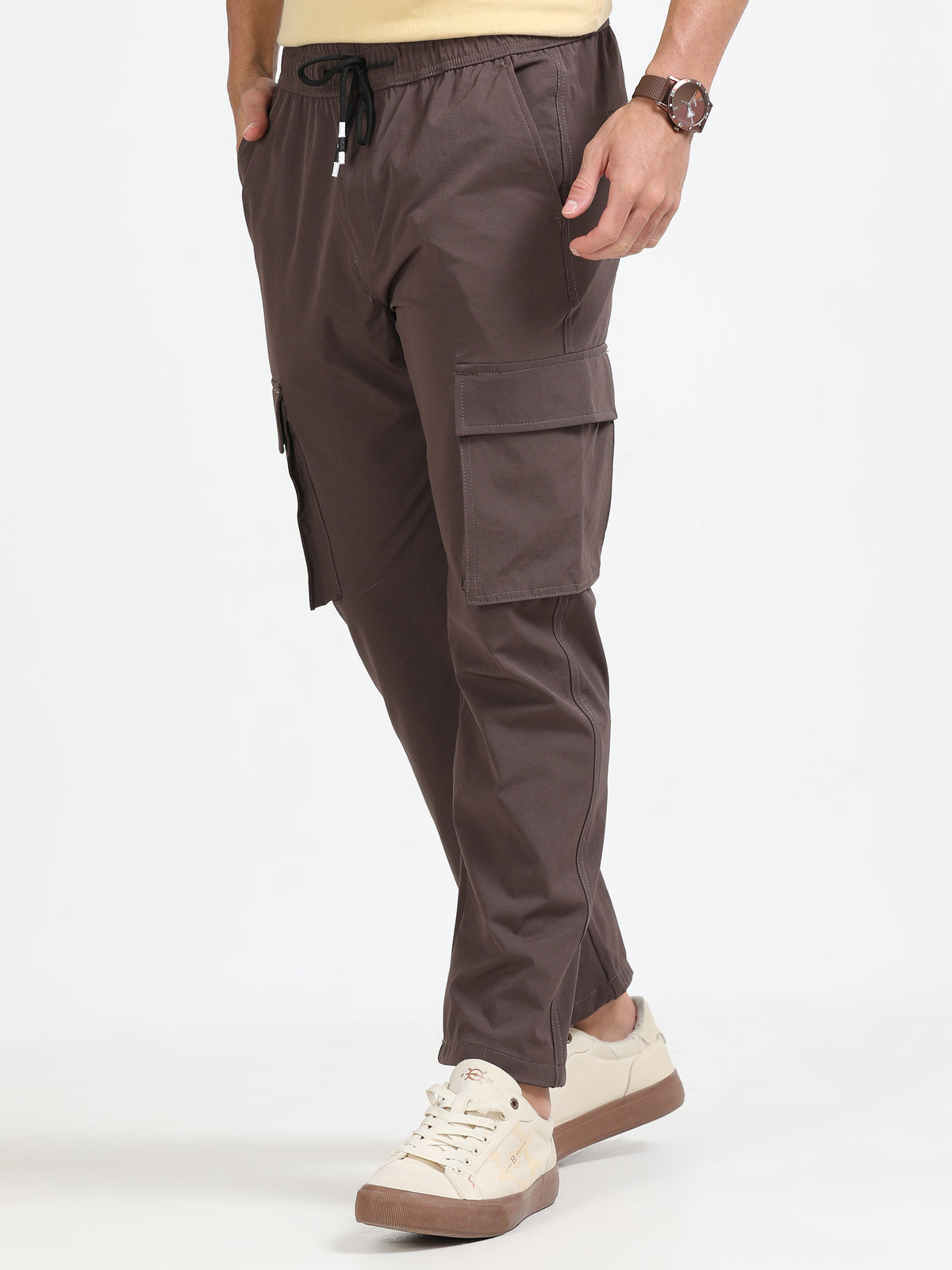 Men Parachute Cargo-Brown