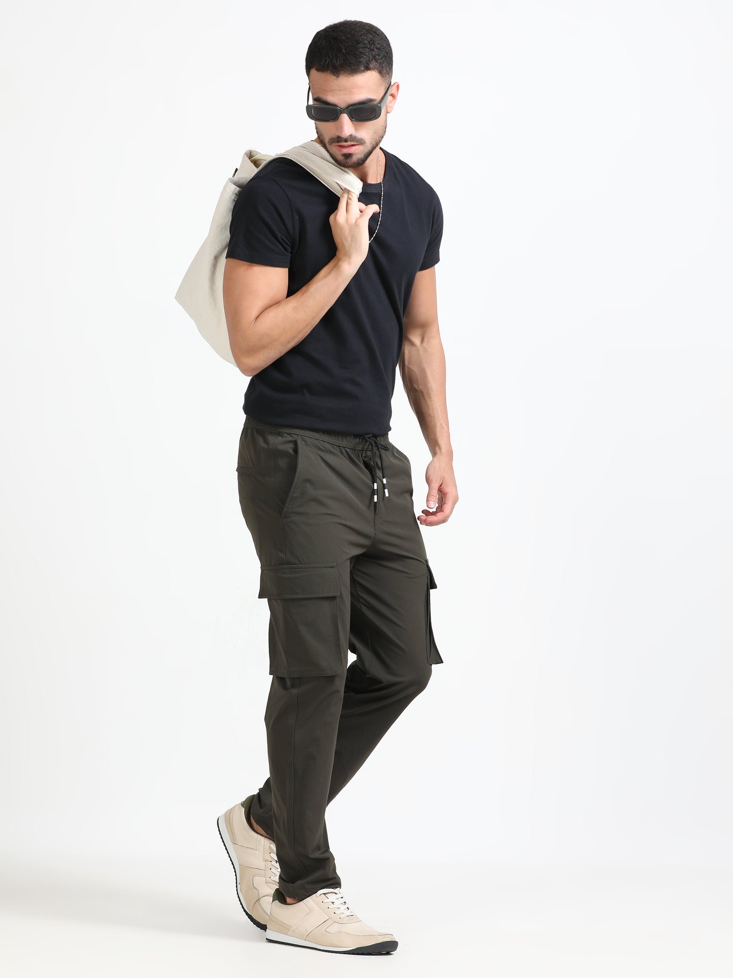 Men Parachute Cargo-Olive