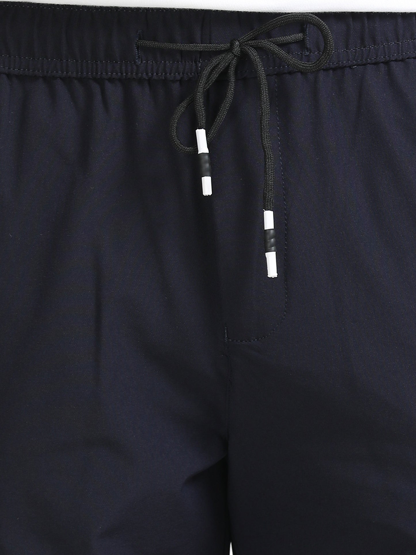 Men Parachute Cargo Shorts-Navy
