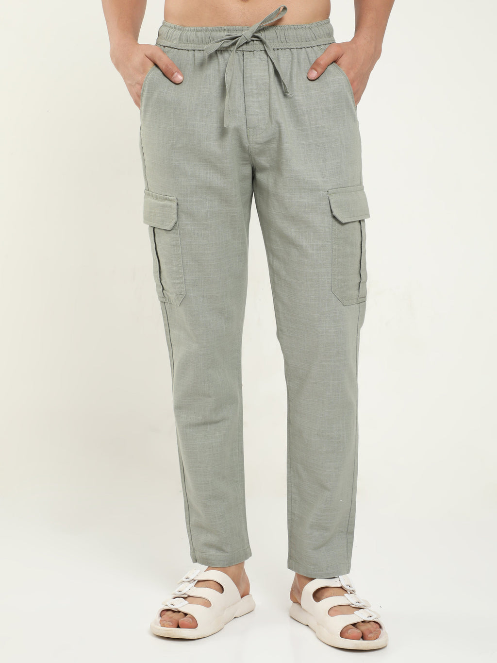 Men Lazy Stone Linen Pants