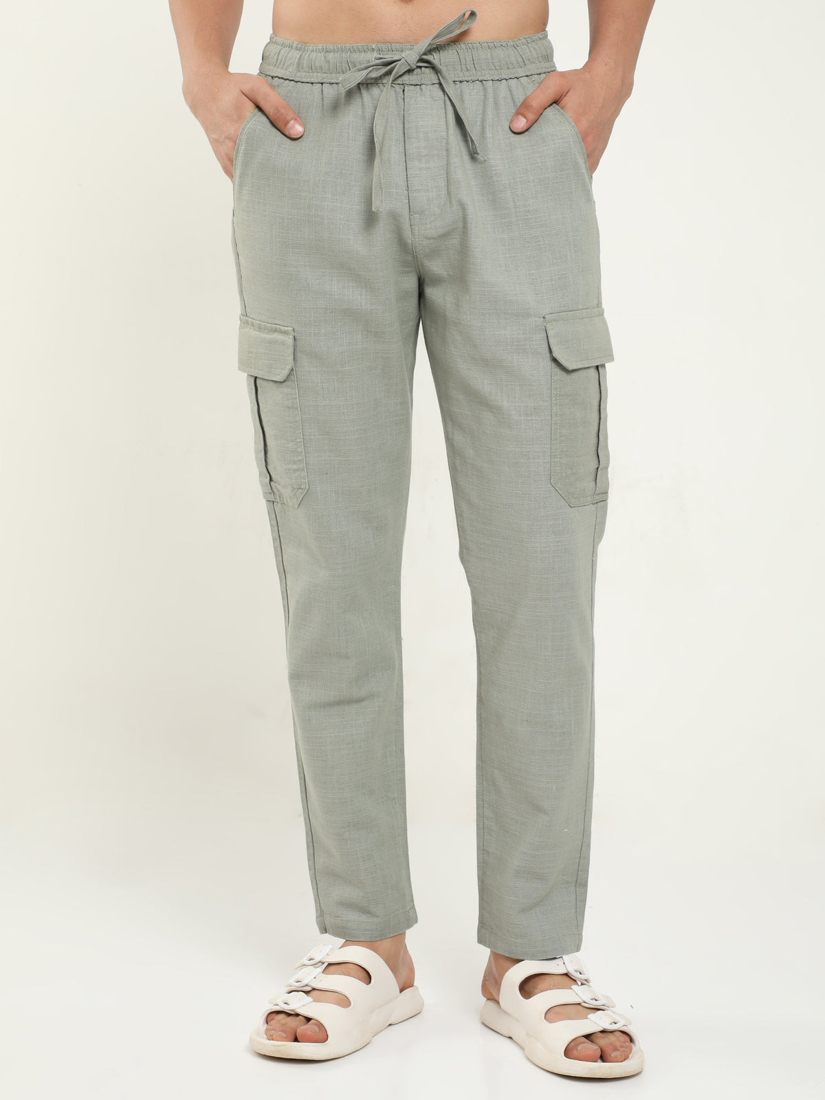 Men Lazy Stone Linen Pants