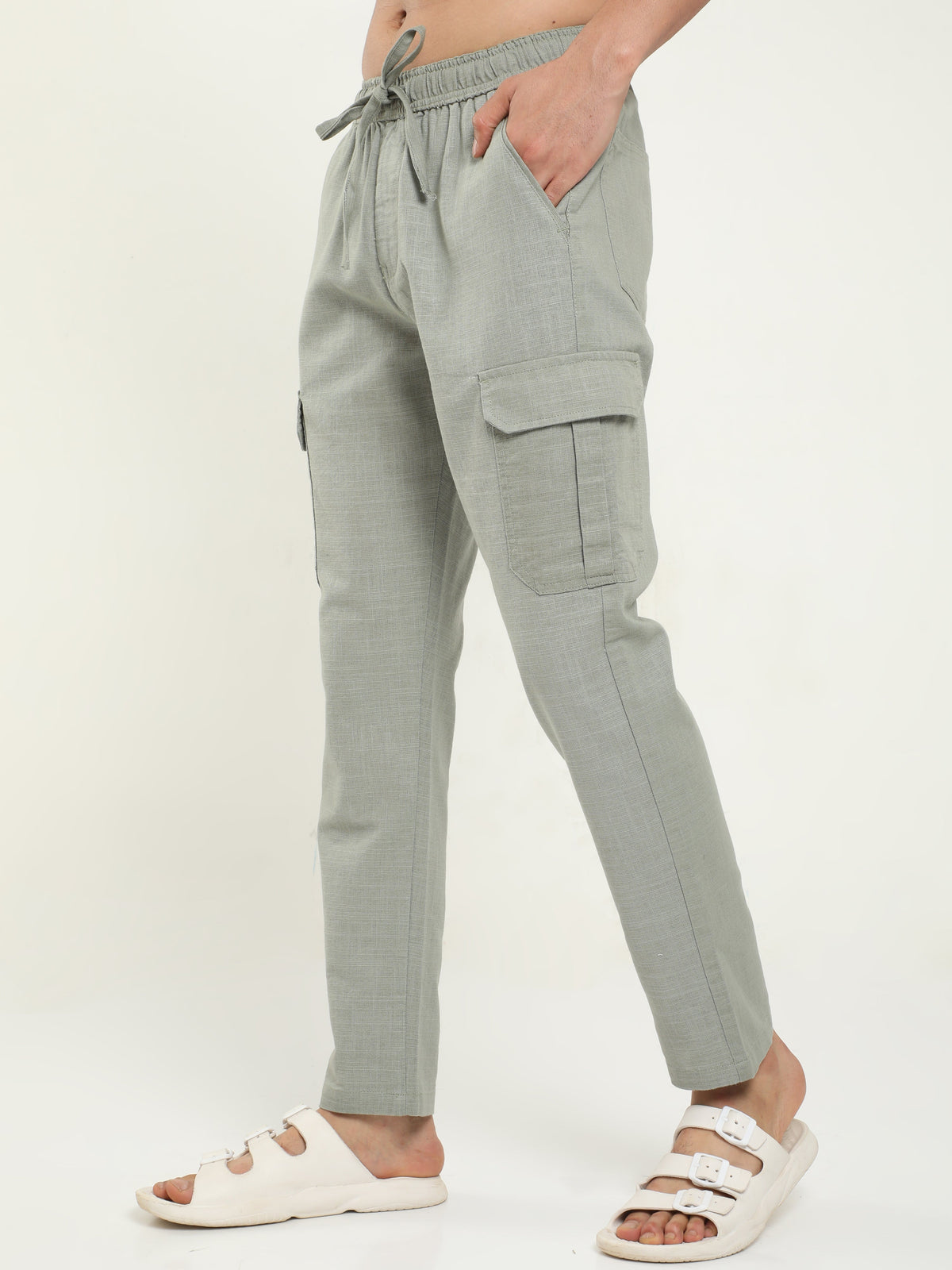 Men Lazy Stone Linen Pants