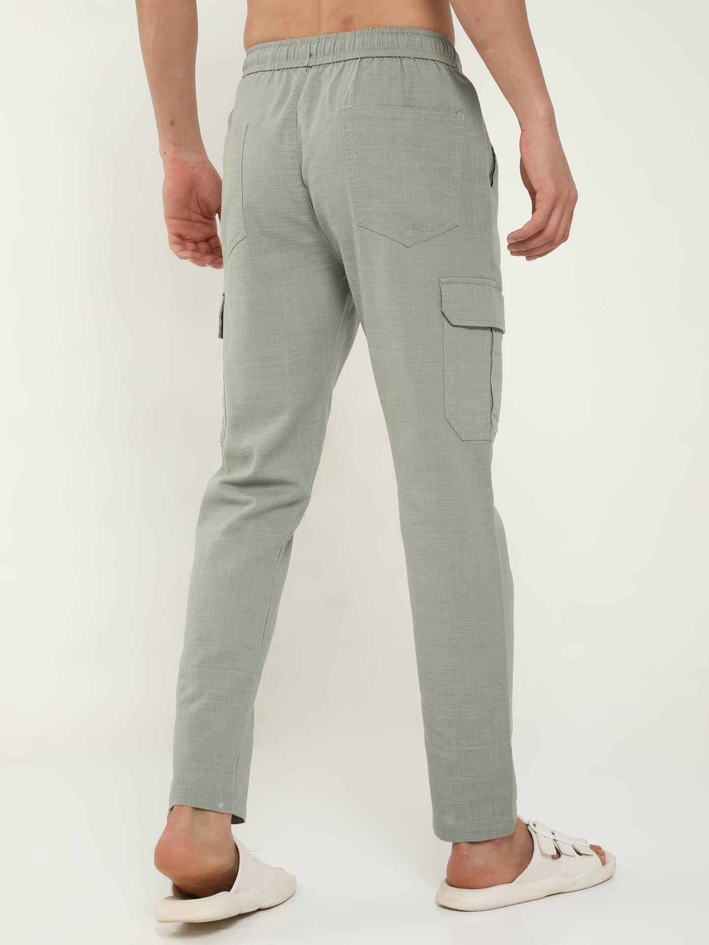 Men Lazy Stone Linen Pants