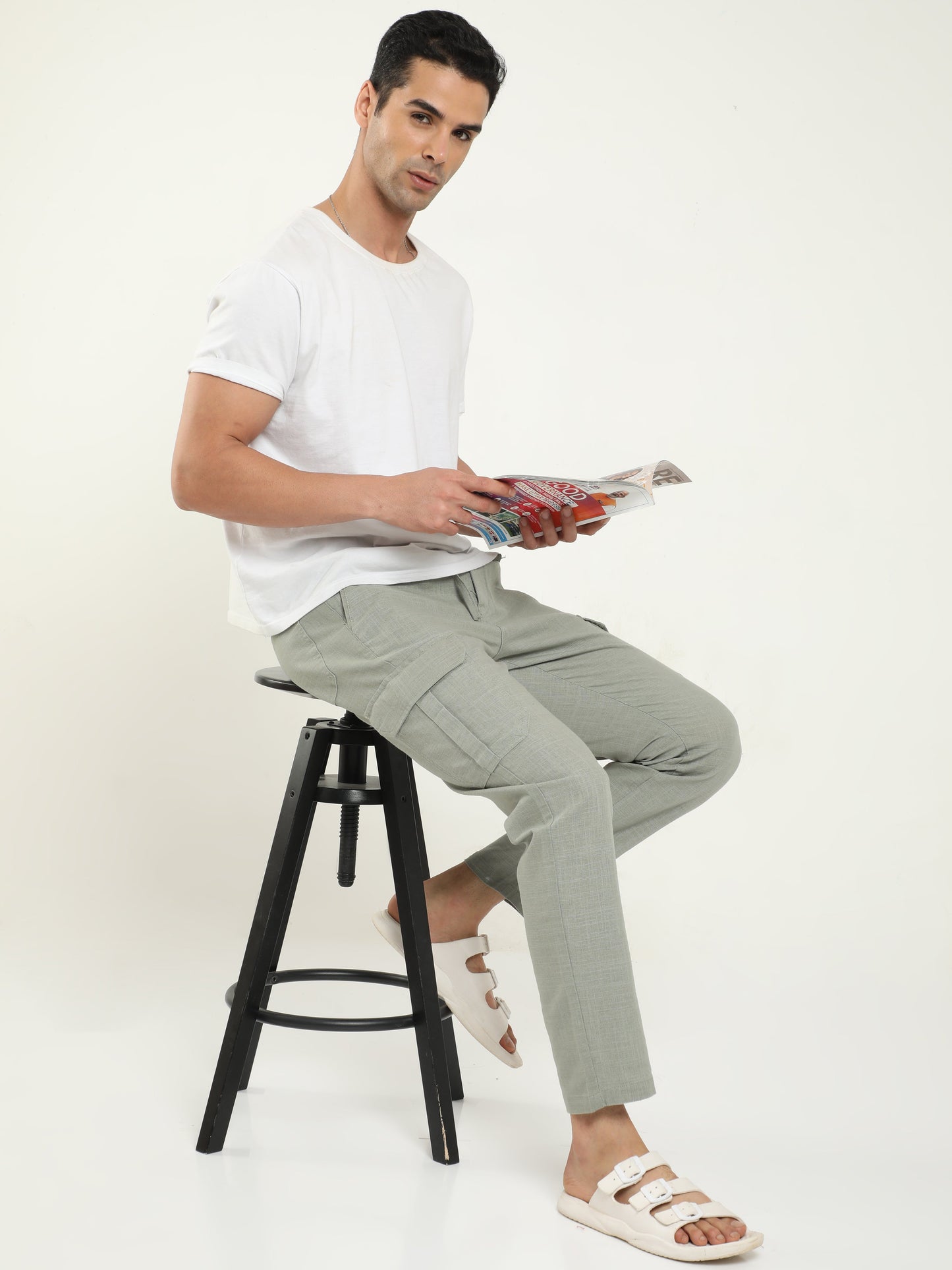 Men Lazy Stone Linen Pants