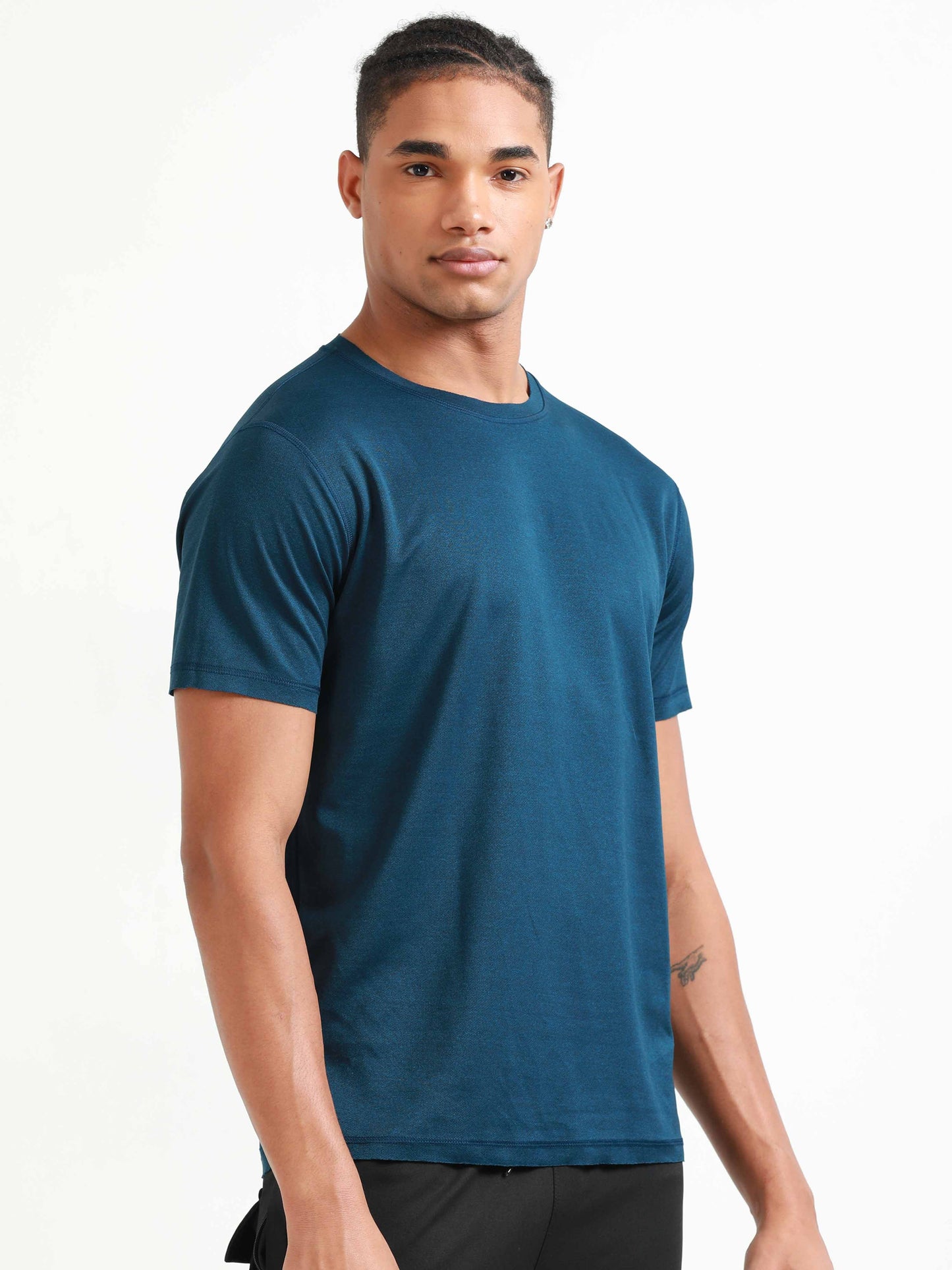 Active Crew neck chest printed reversable performance Tee
