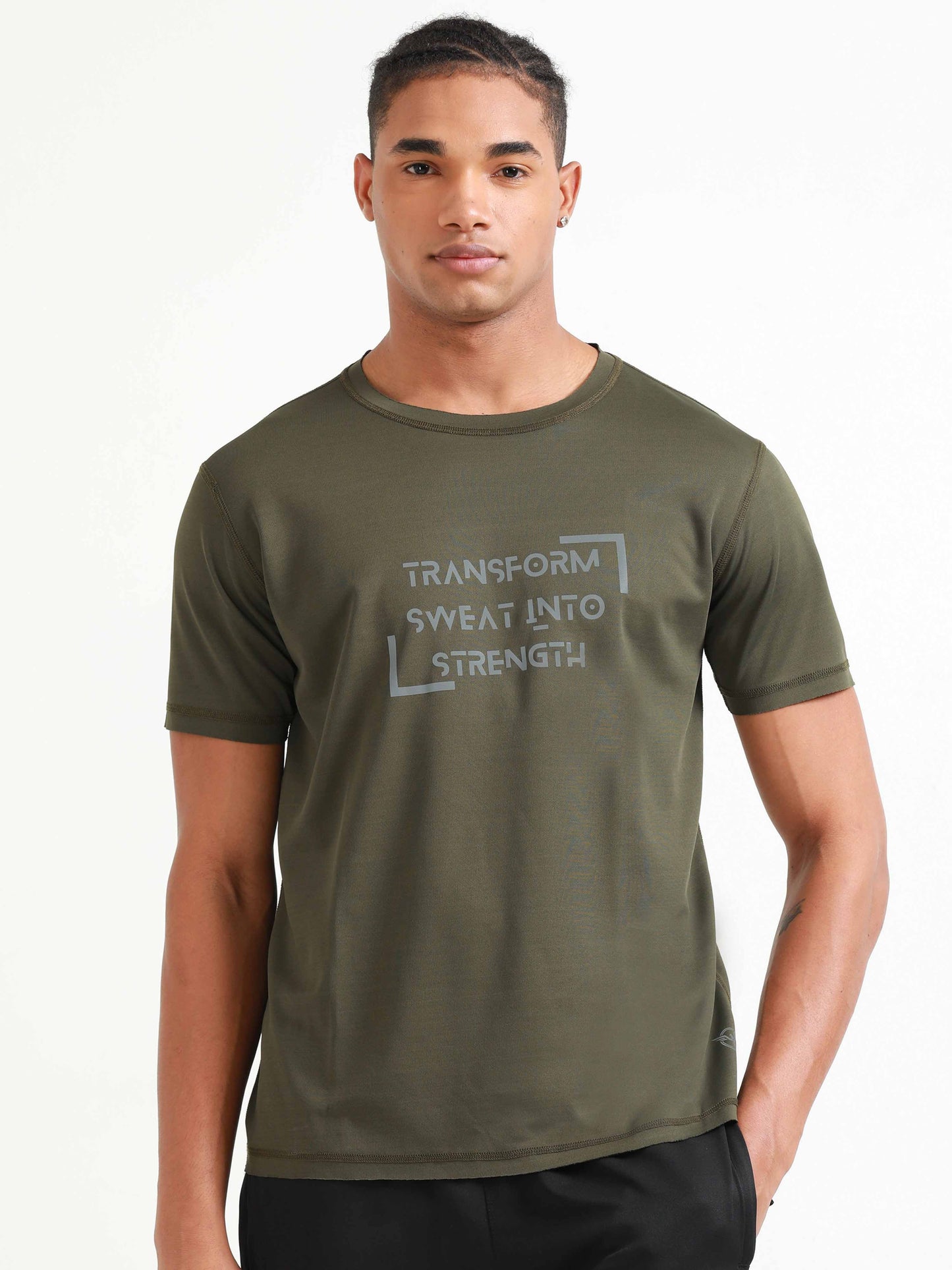 Active Crew neck printed reversable performance Tee