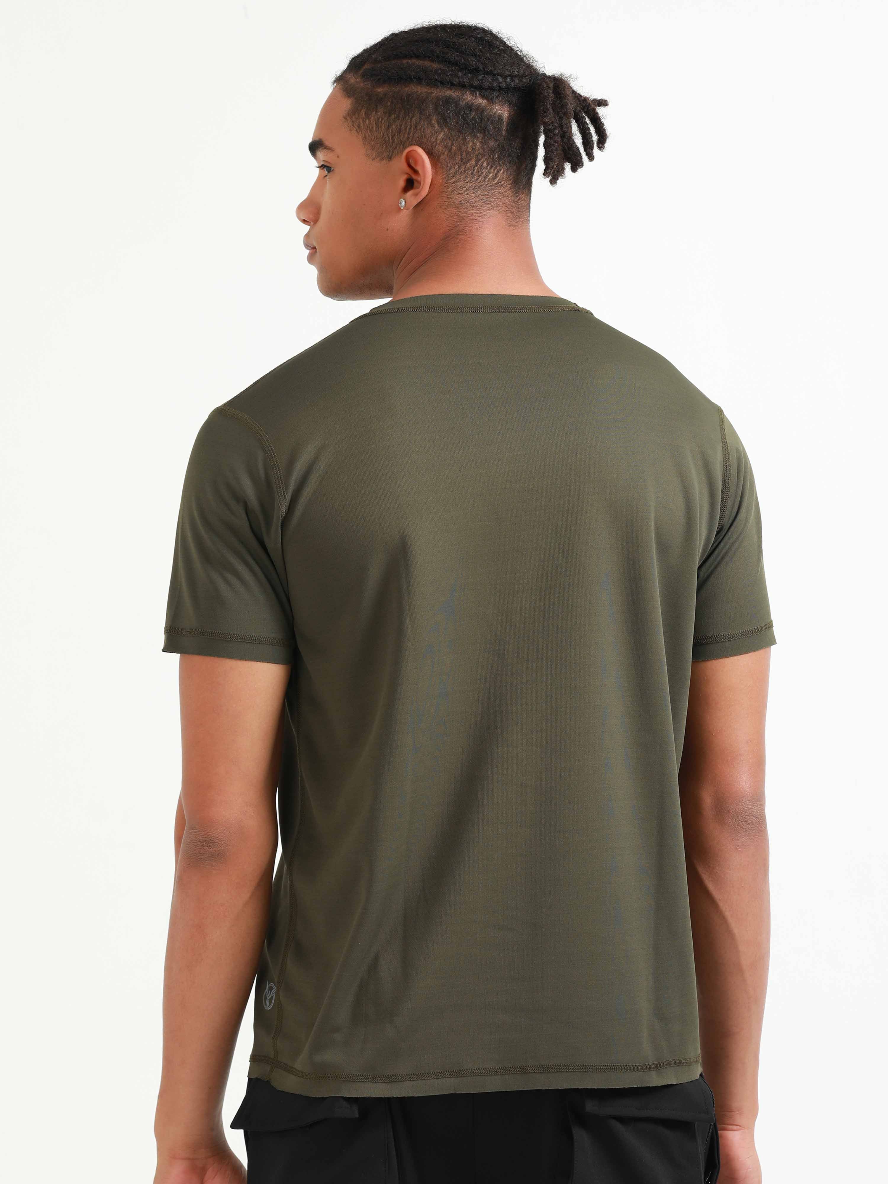 Active Crew neck printed reversable performance Tee