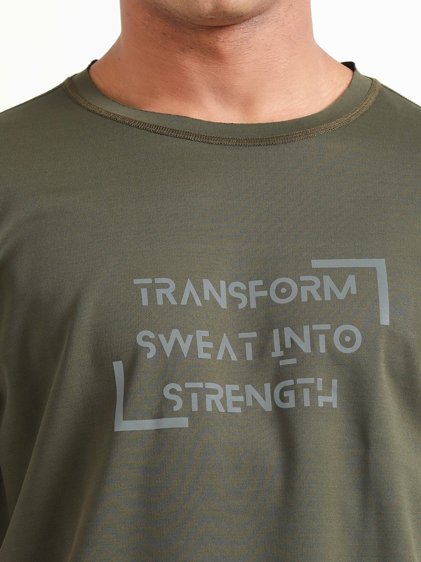 Active Crew neck printed reversable performance Tee