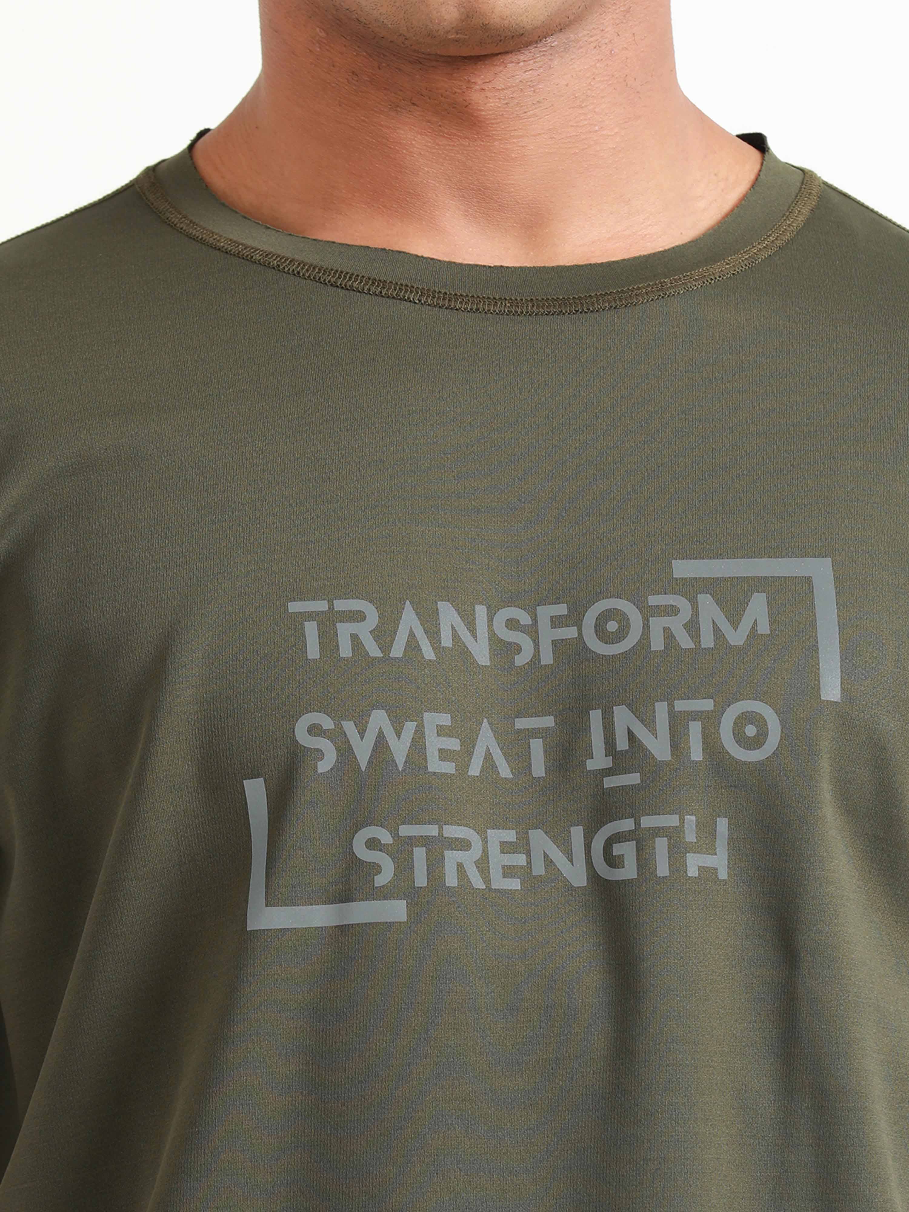 Active Crew neck printed reversable performance Tee