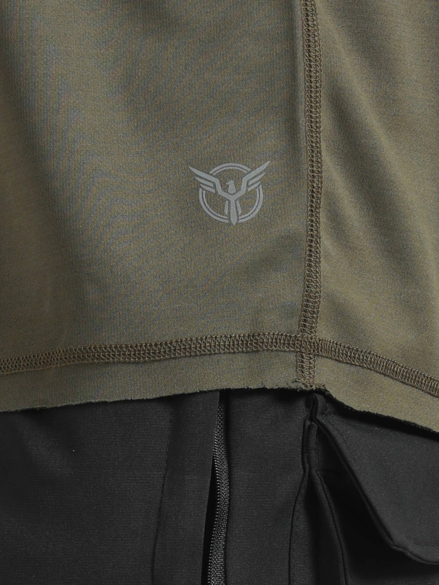 Active Crew neck printed reversable performance Tee