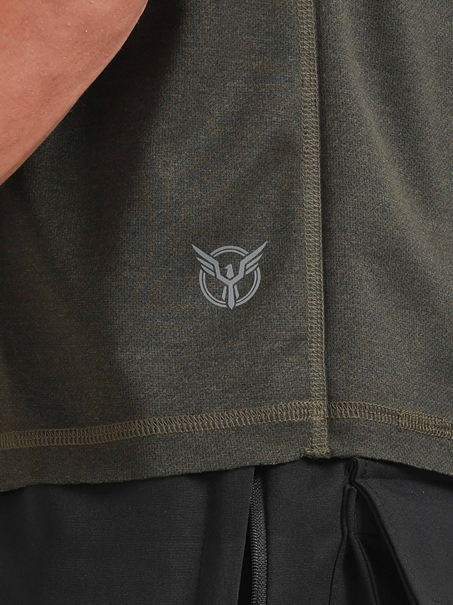 Active Crew neck printed reversable performance Tee