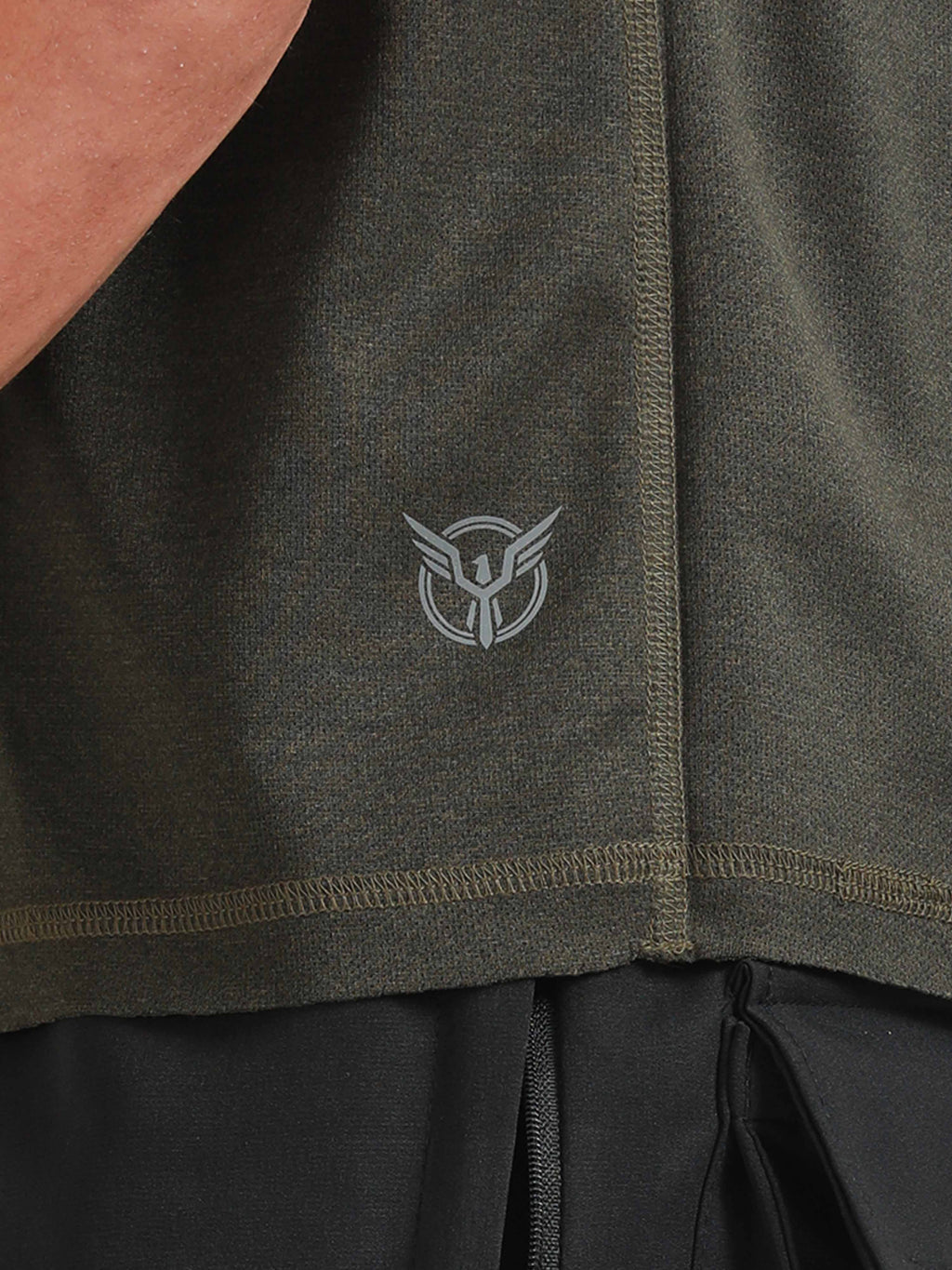 Active Crew neck printed reversable performance Tee