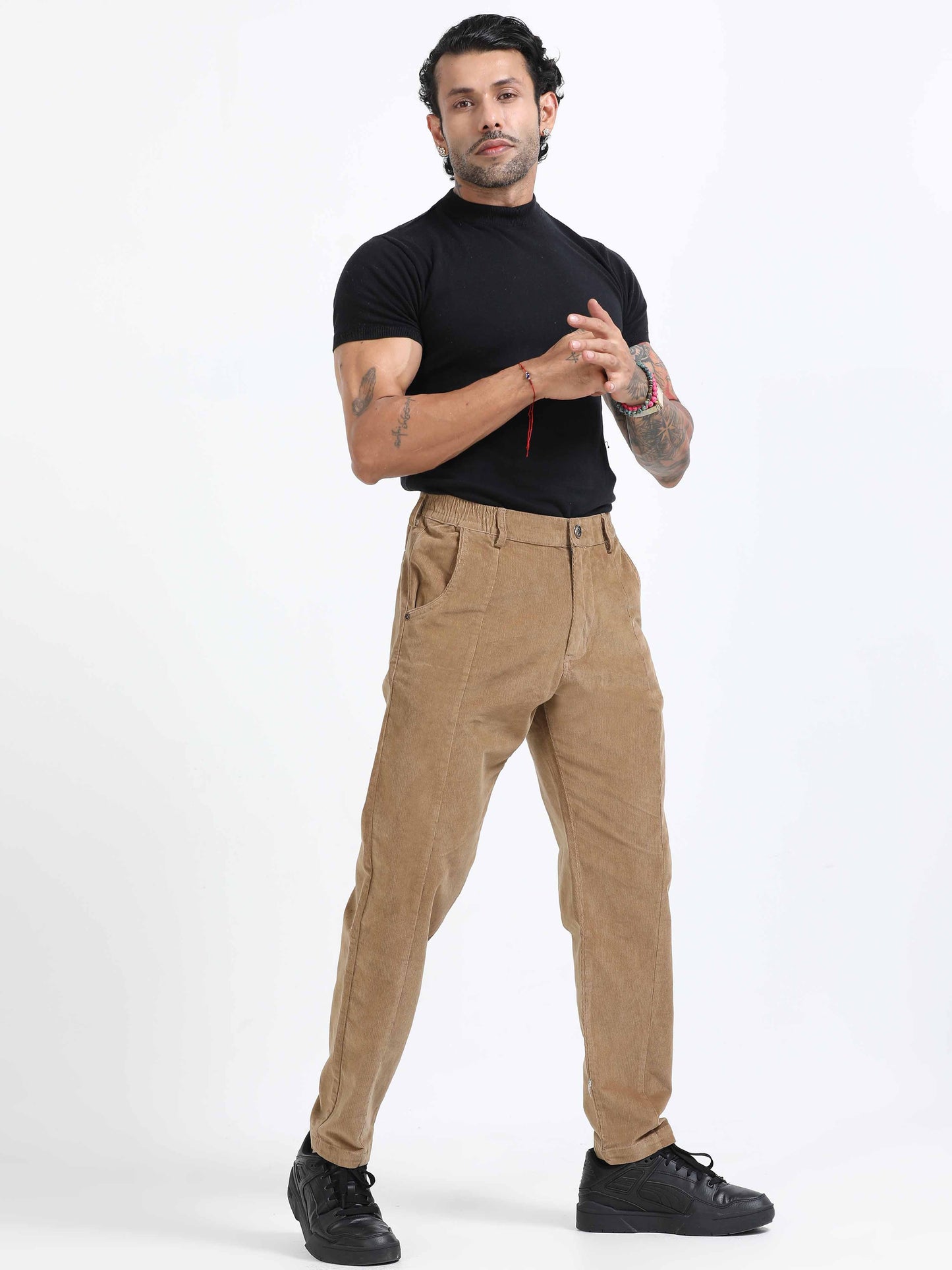 Premium Corduroy Pant In Khaki