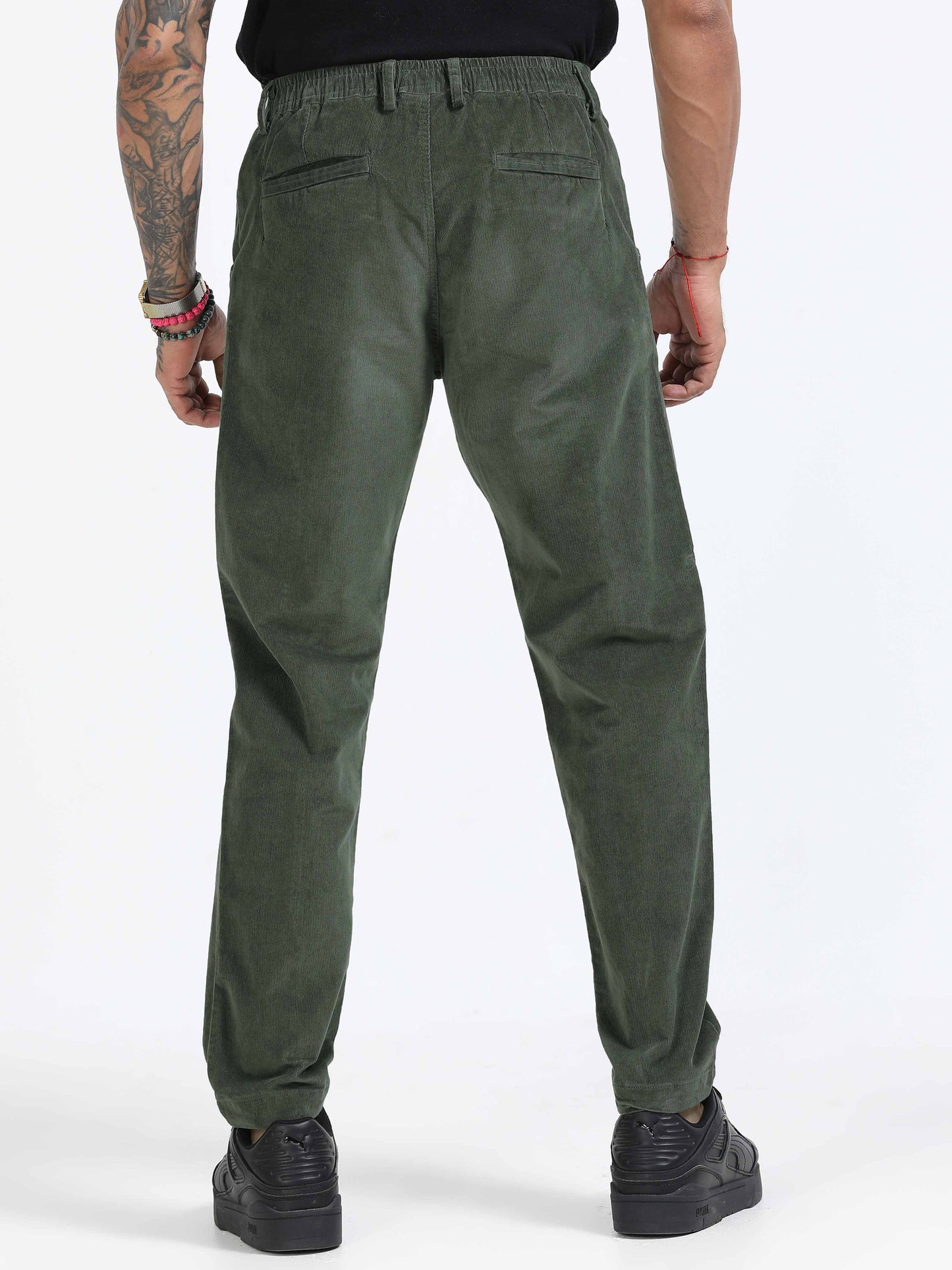 Premium Corduroy Pant In Olive