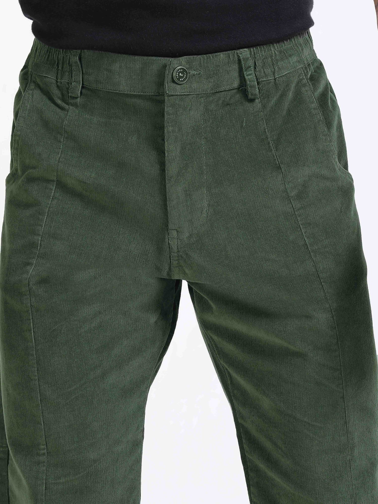 Premium Corduroy Pant In Olive