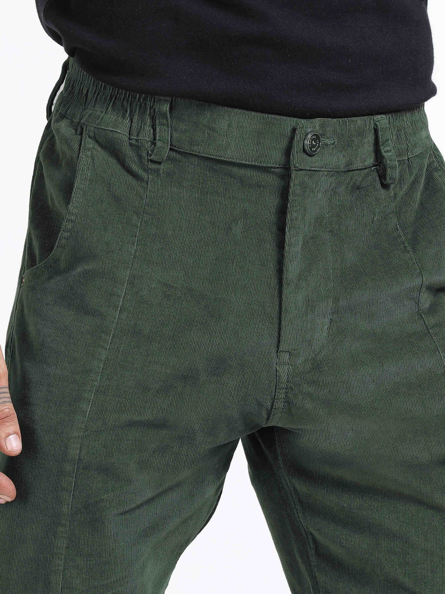 Premium Corduroy Pant In Olive