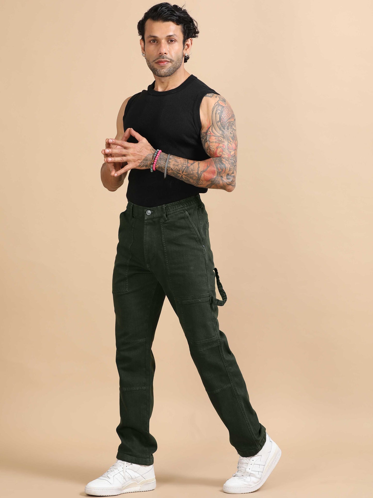 Craftline Carpenter Denim In Olive