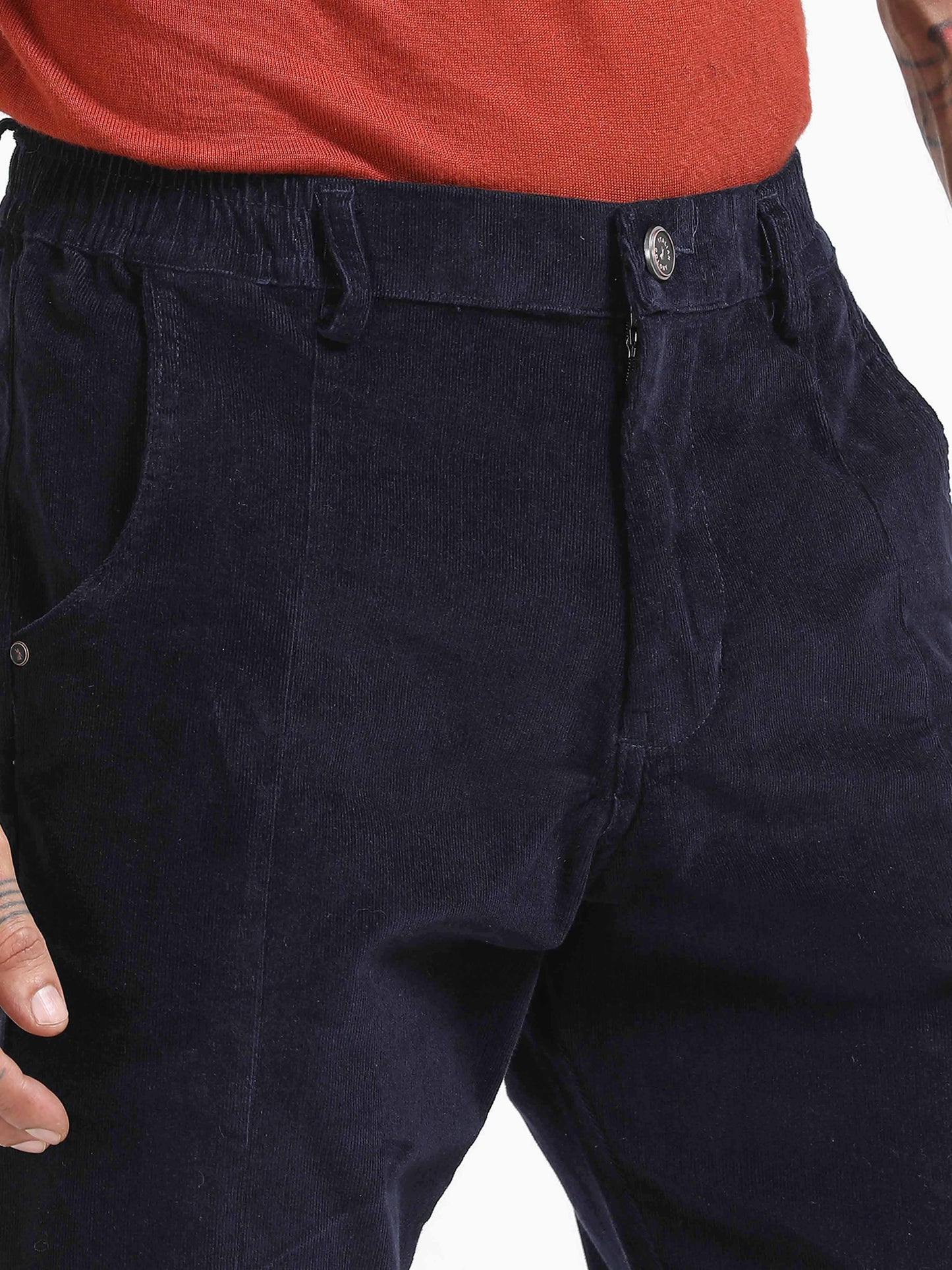 Premium Corduroy Pant In Navy
