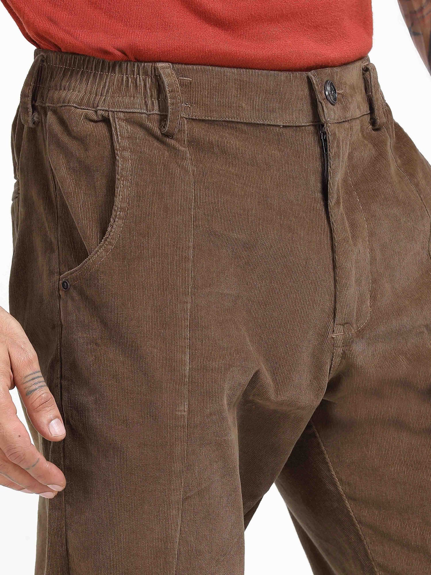 Premium Corduroy Pant In Brown