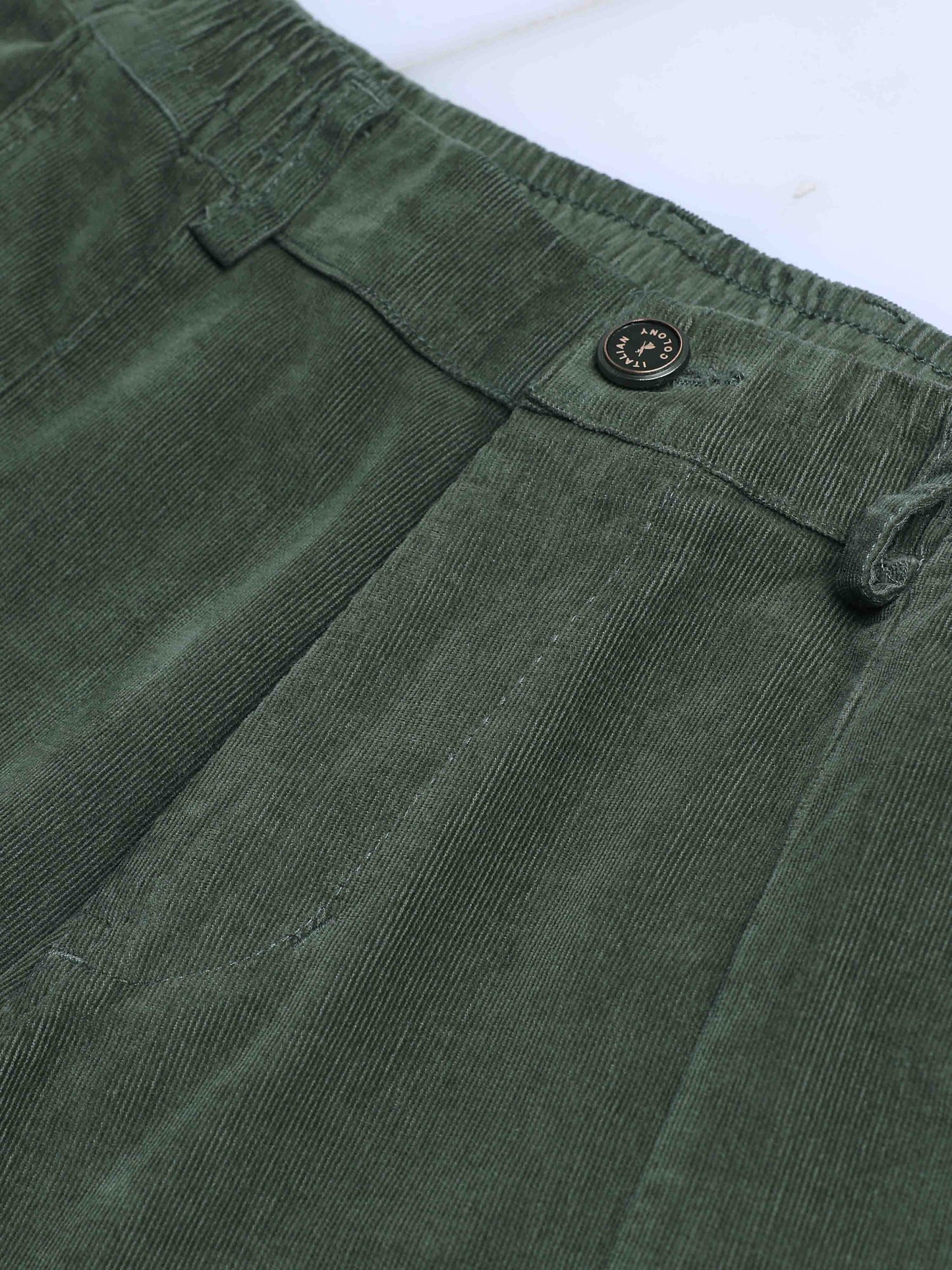 Premium Corduroy Pant In Olive