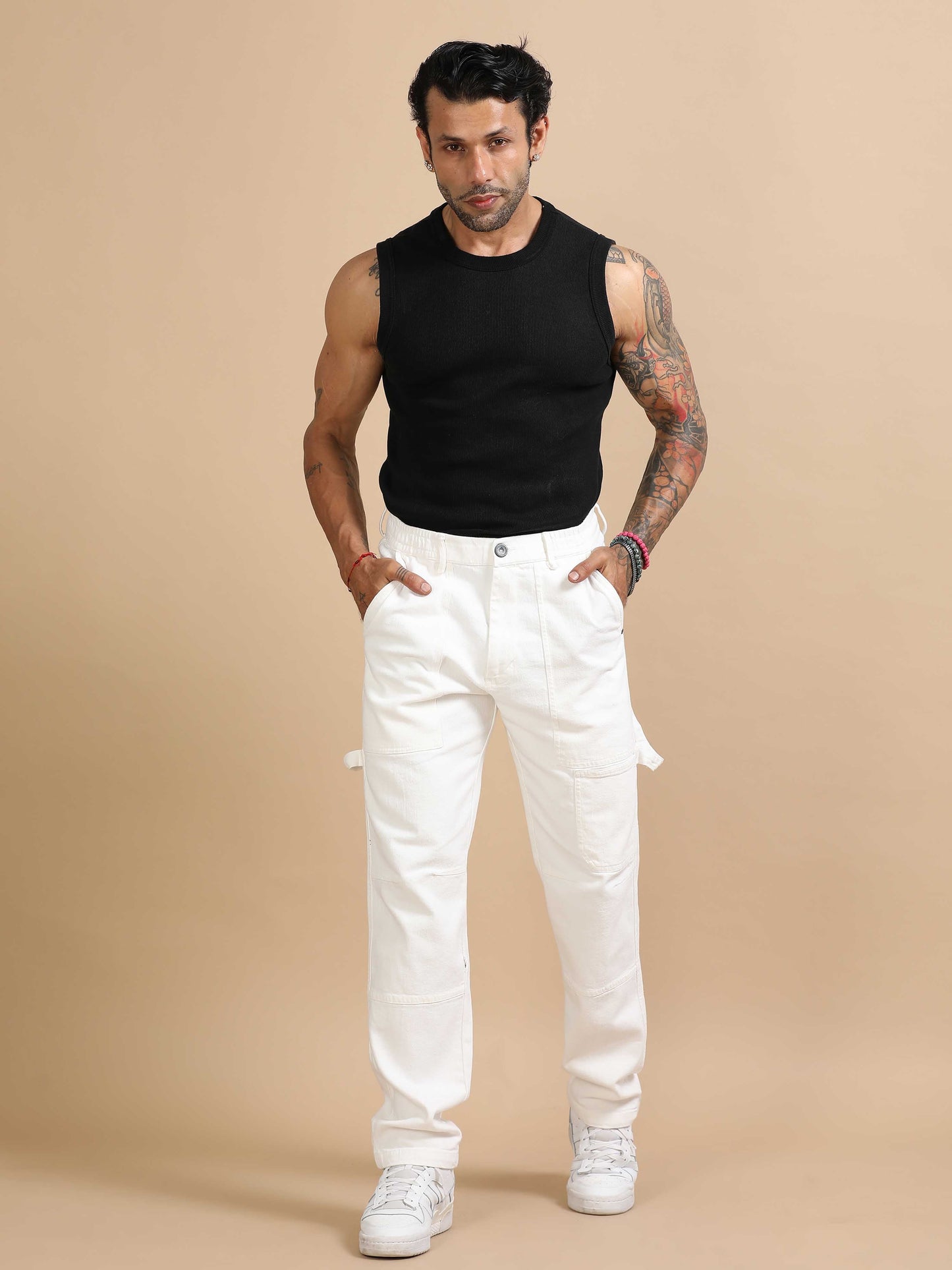 Craftline Carpenter Denim In White