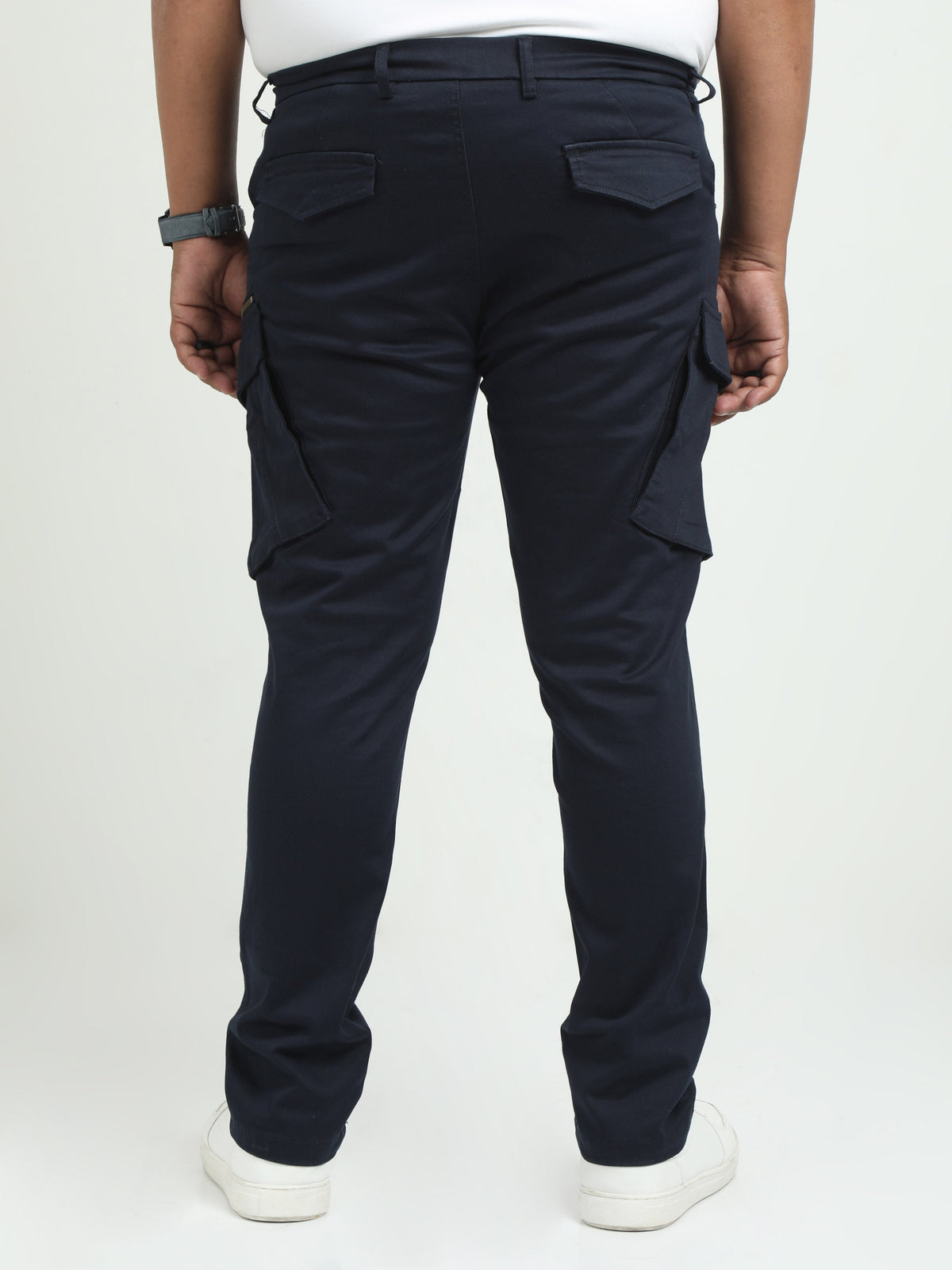 Men Plus Vintage Utility Cargo-Navy