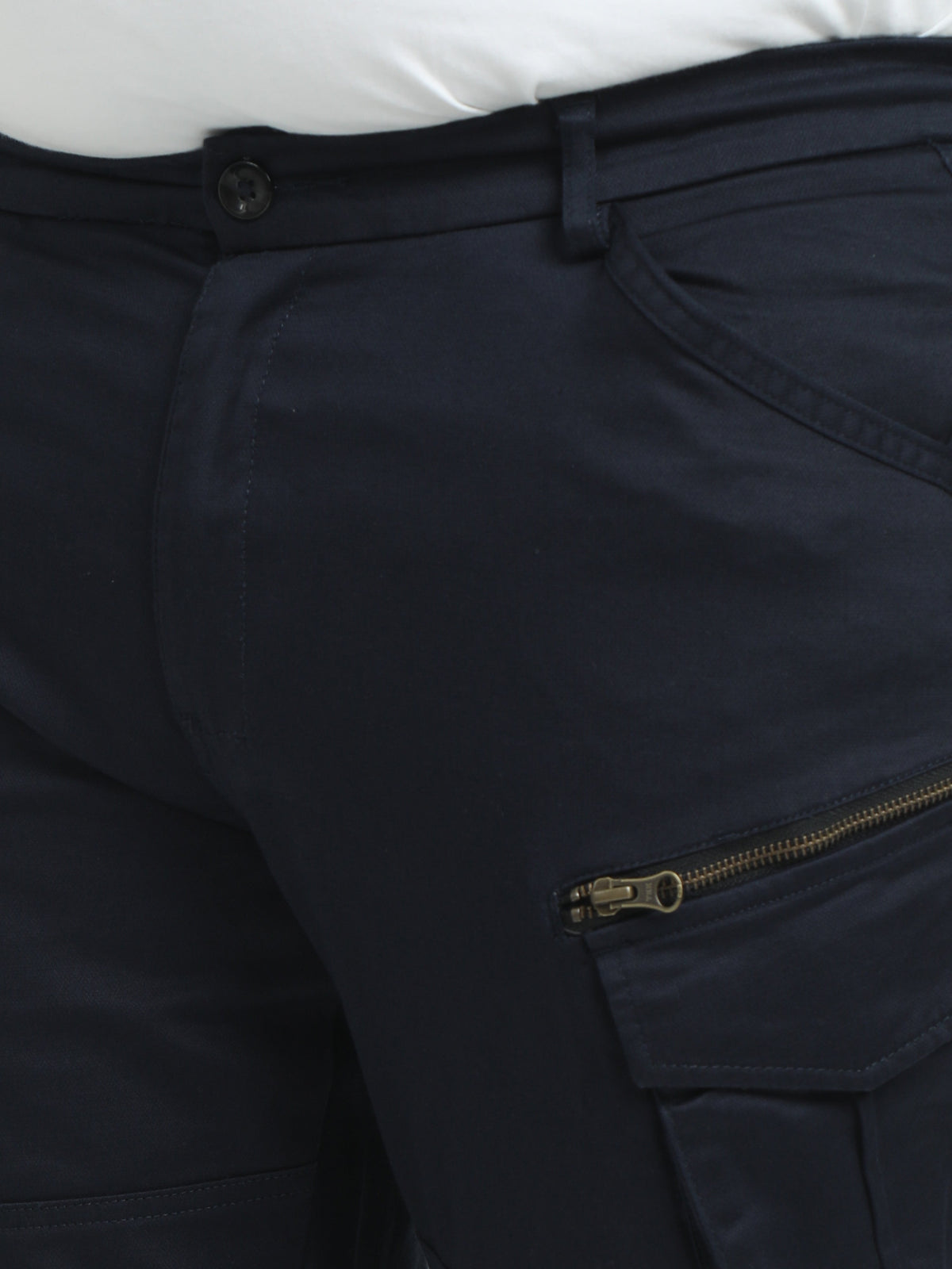 Men Plus Vintage Utility Cargo-Navy