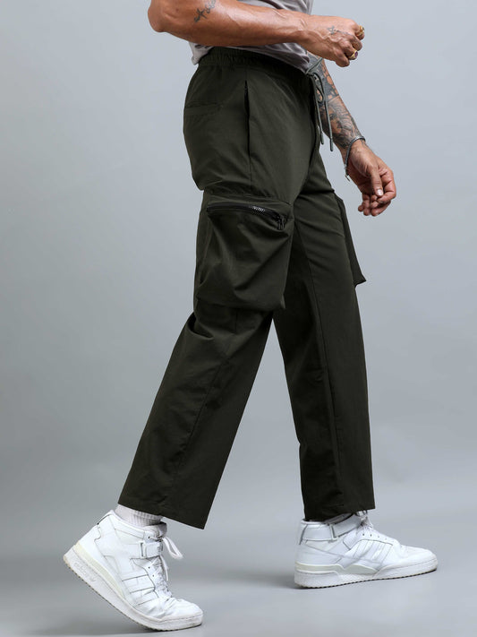 UrbanVoyage Relaxed Cargo In Olive