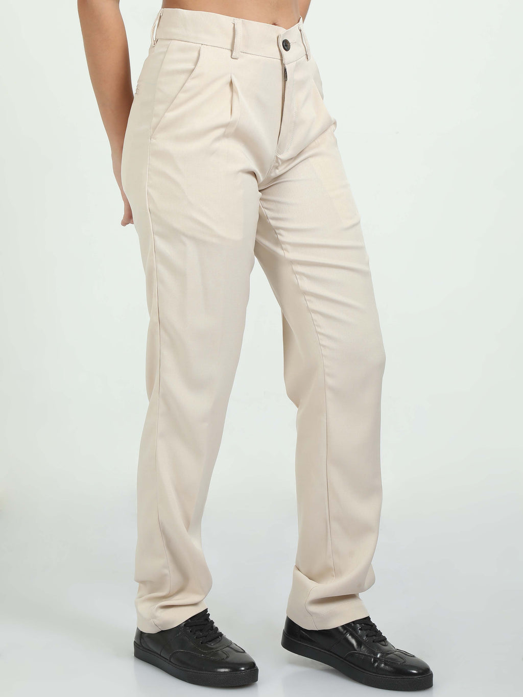 Women Bon Voyage Pleat Pant-Cream
