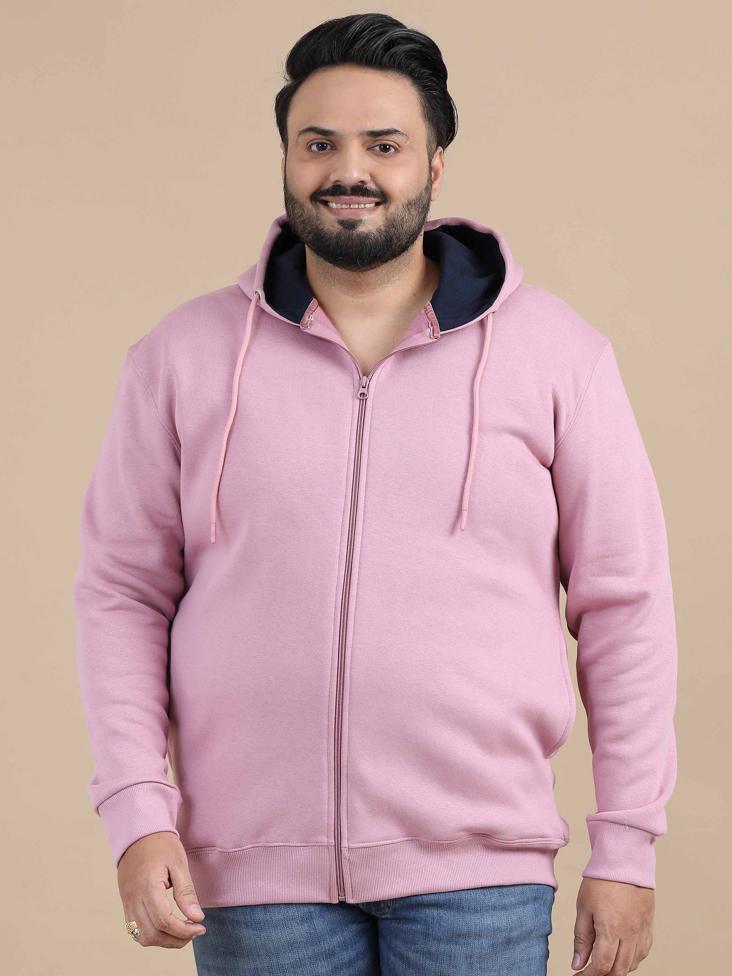 CozyPeak Plus Size Onion Pink Hoodie