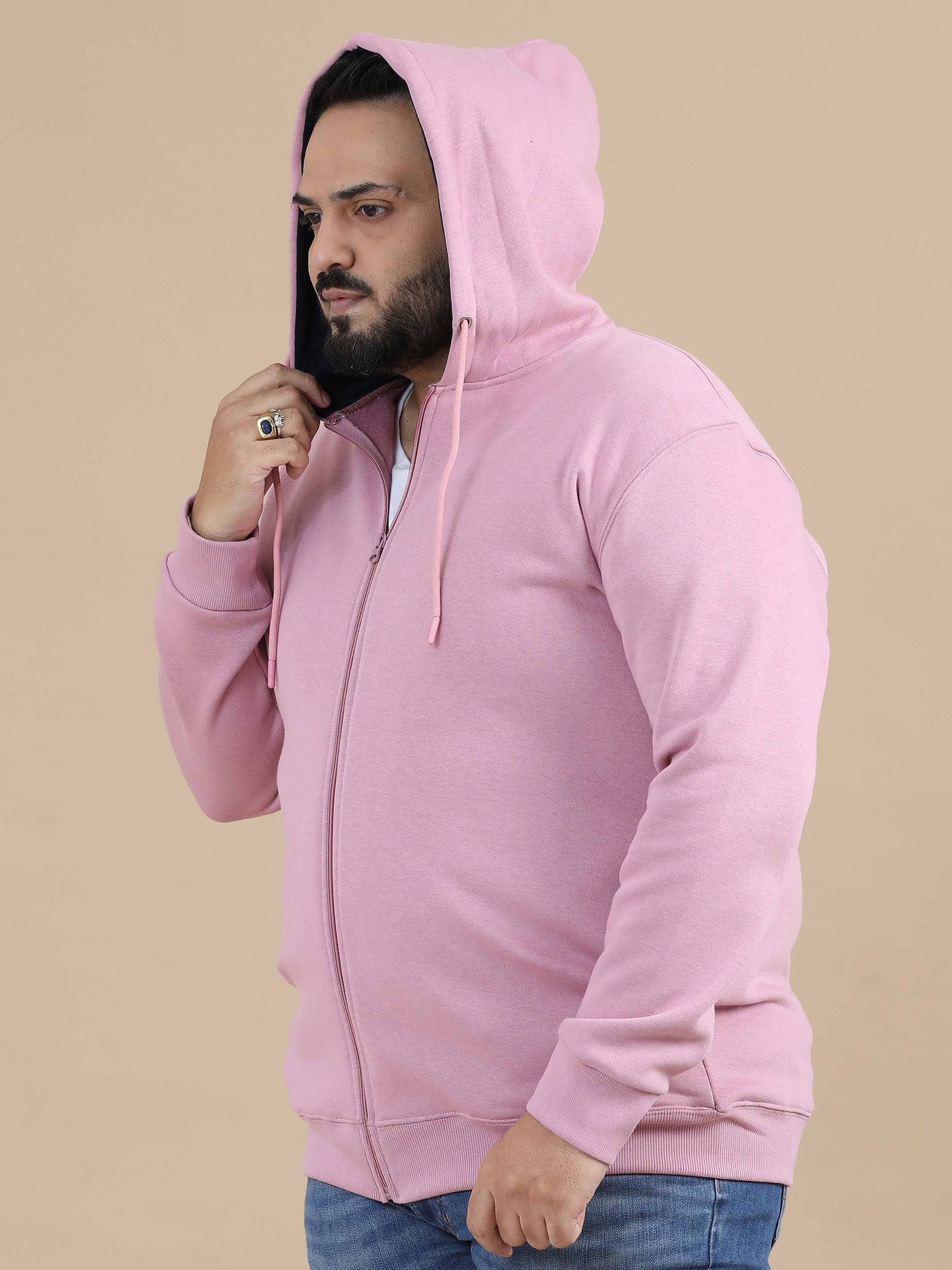 CozyPeak Plus Size Onion Pink Hoodie