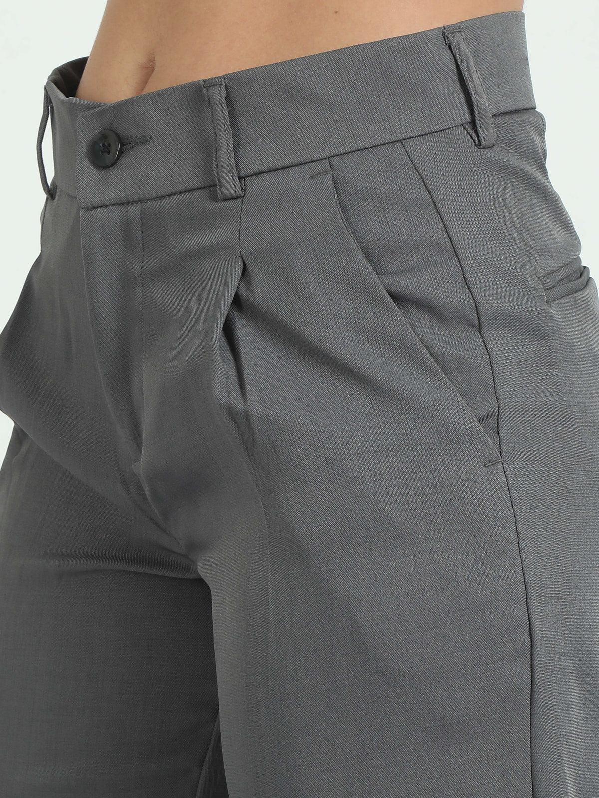 Women Bon Voyage Pleat Pant-Dk Grey