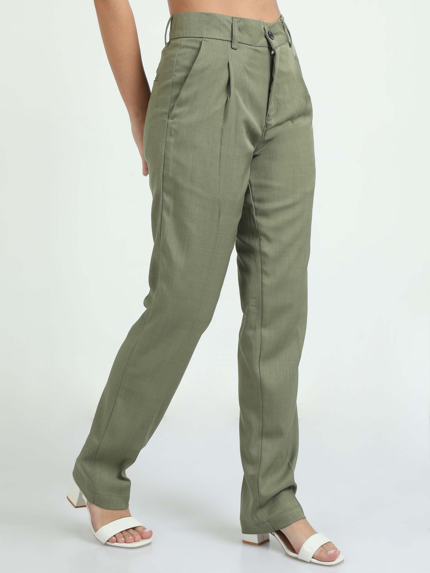 Women Bon Voyage Pleat Pant-Fern