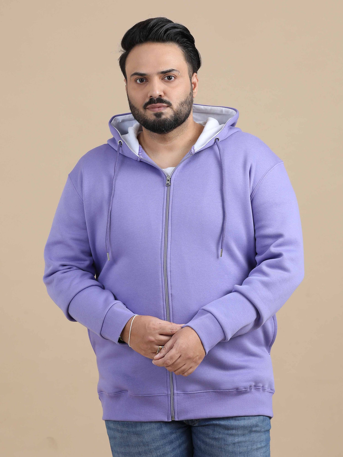 CozyPeak Plus Size Lavender Hoodie