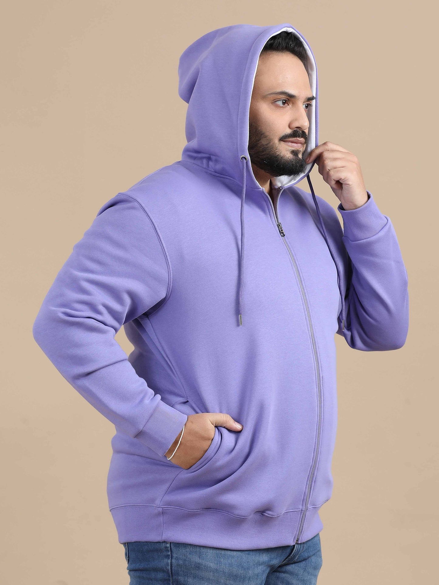 CozyPeak Plus Size Lavender Hoodie