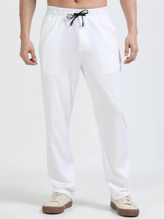Popcorn Traveller White Trouser Men