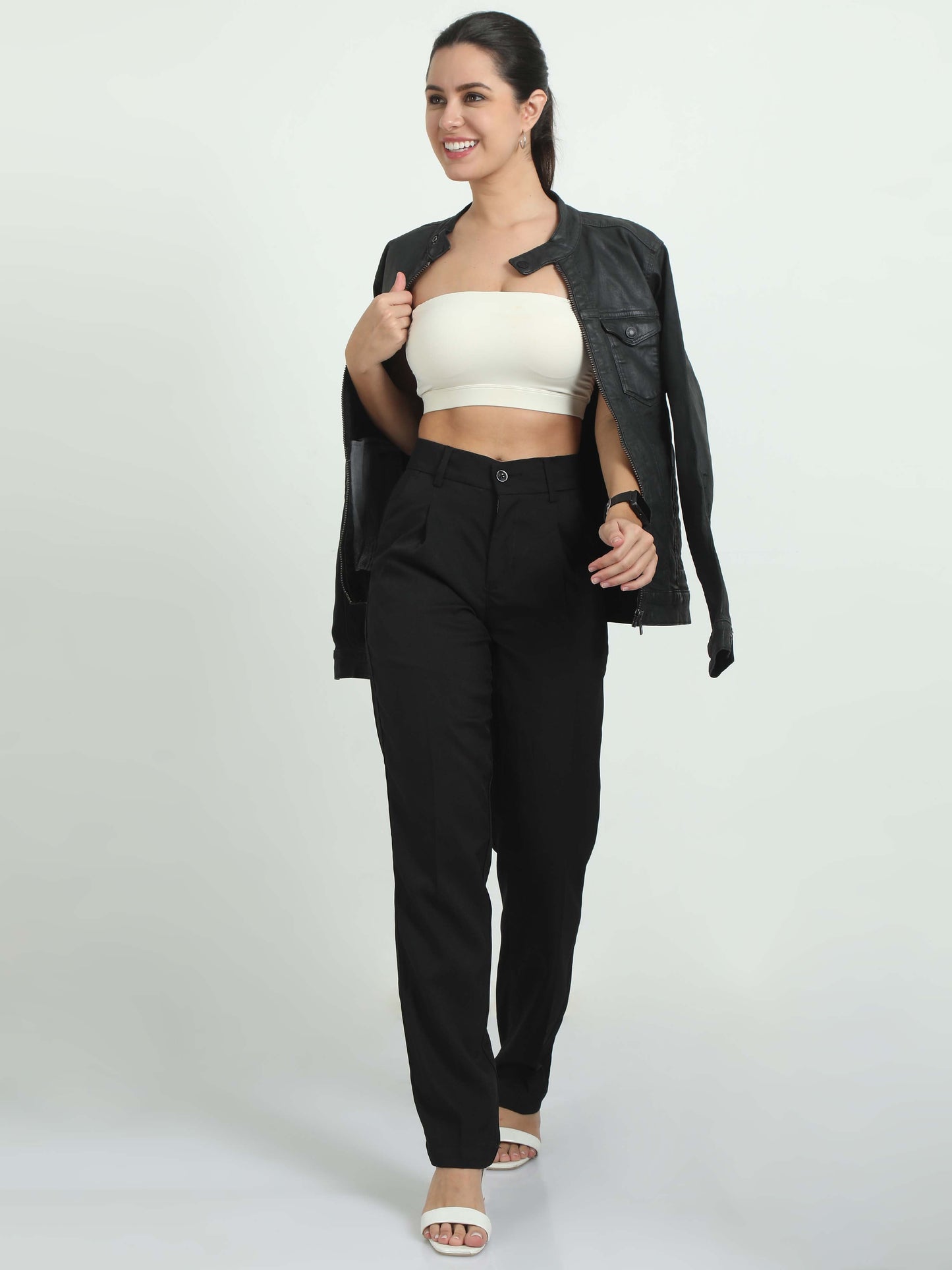 Women Bon Voyage Pleat Pant-Navy