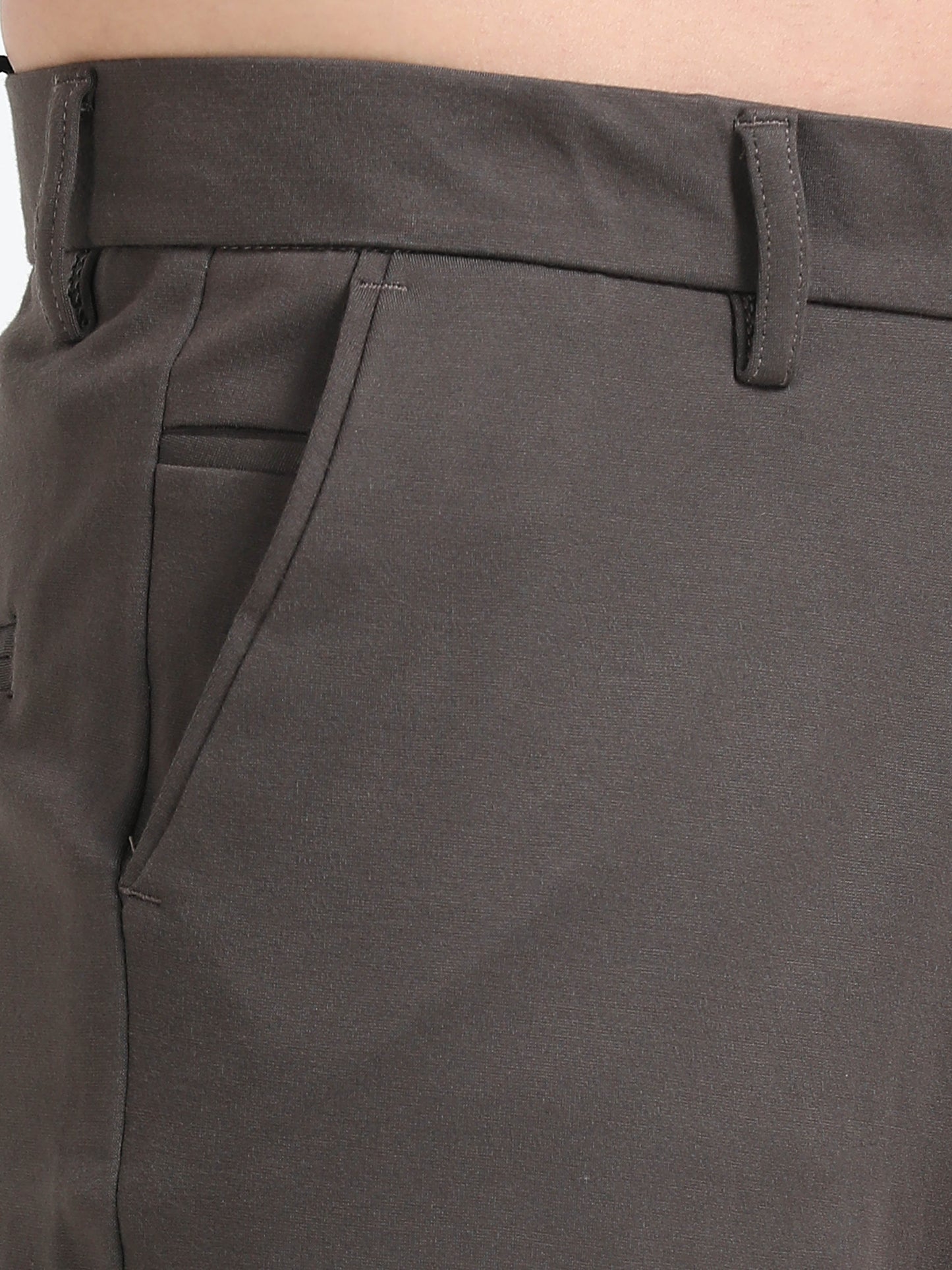 Men Tencil Leisure Trousers-Brown