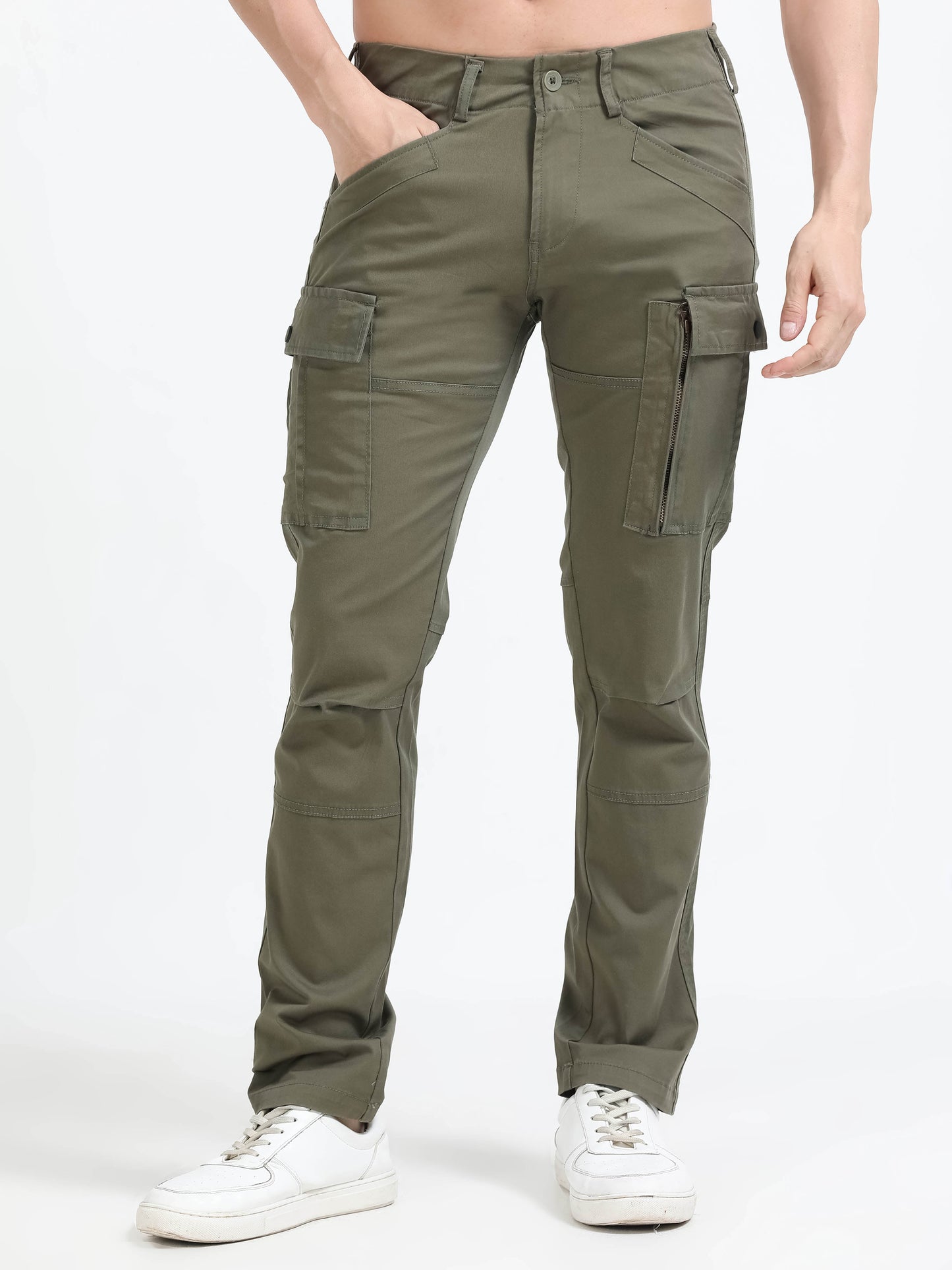 Men Heavy Cargo-Olive