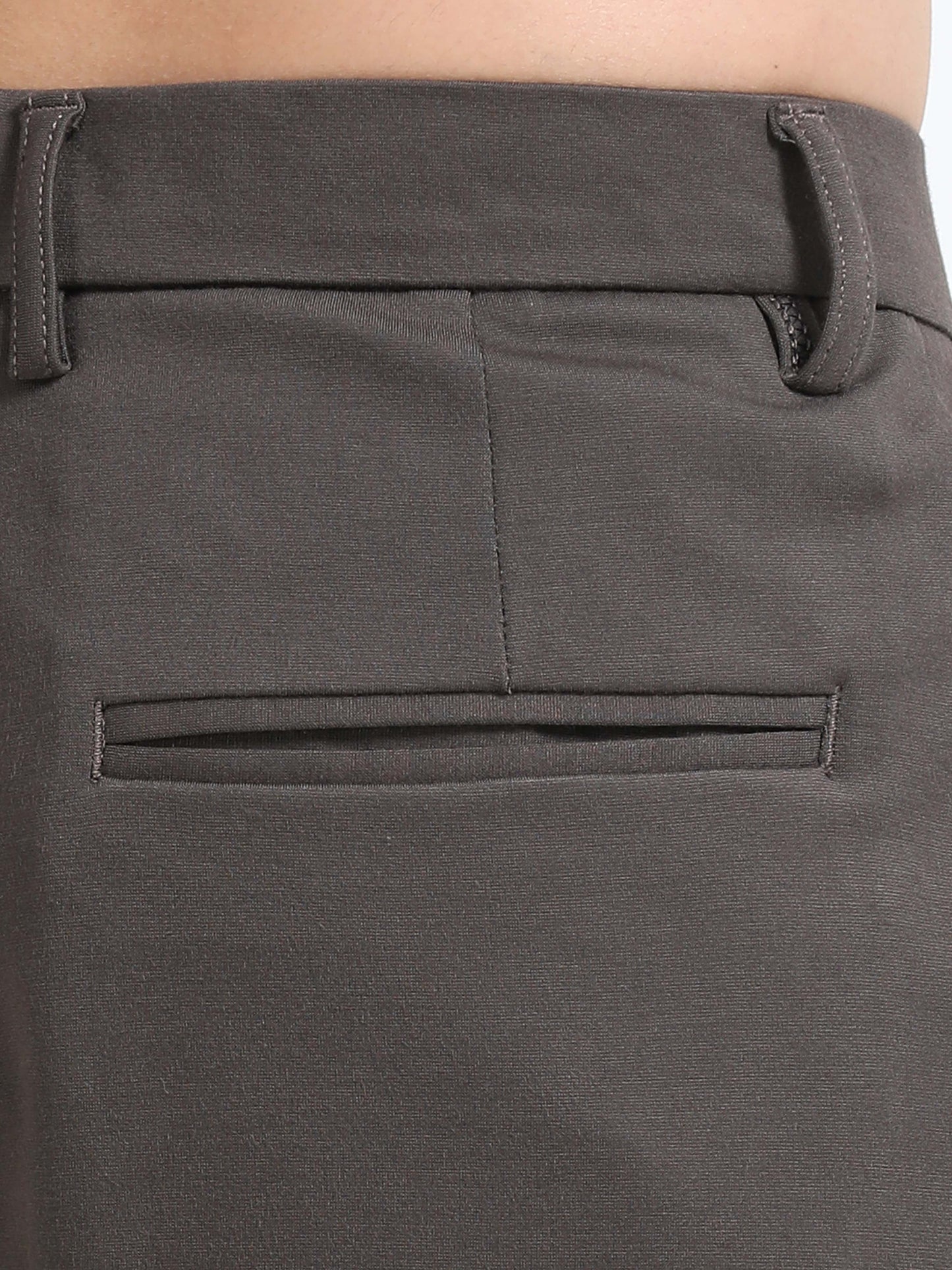 Men Tencil Leisure Trousers-Brown