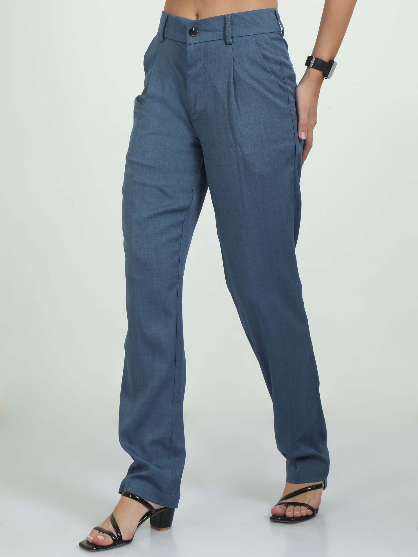 Women Bon Voyage Pleat Pant-Royal Blue