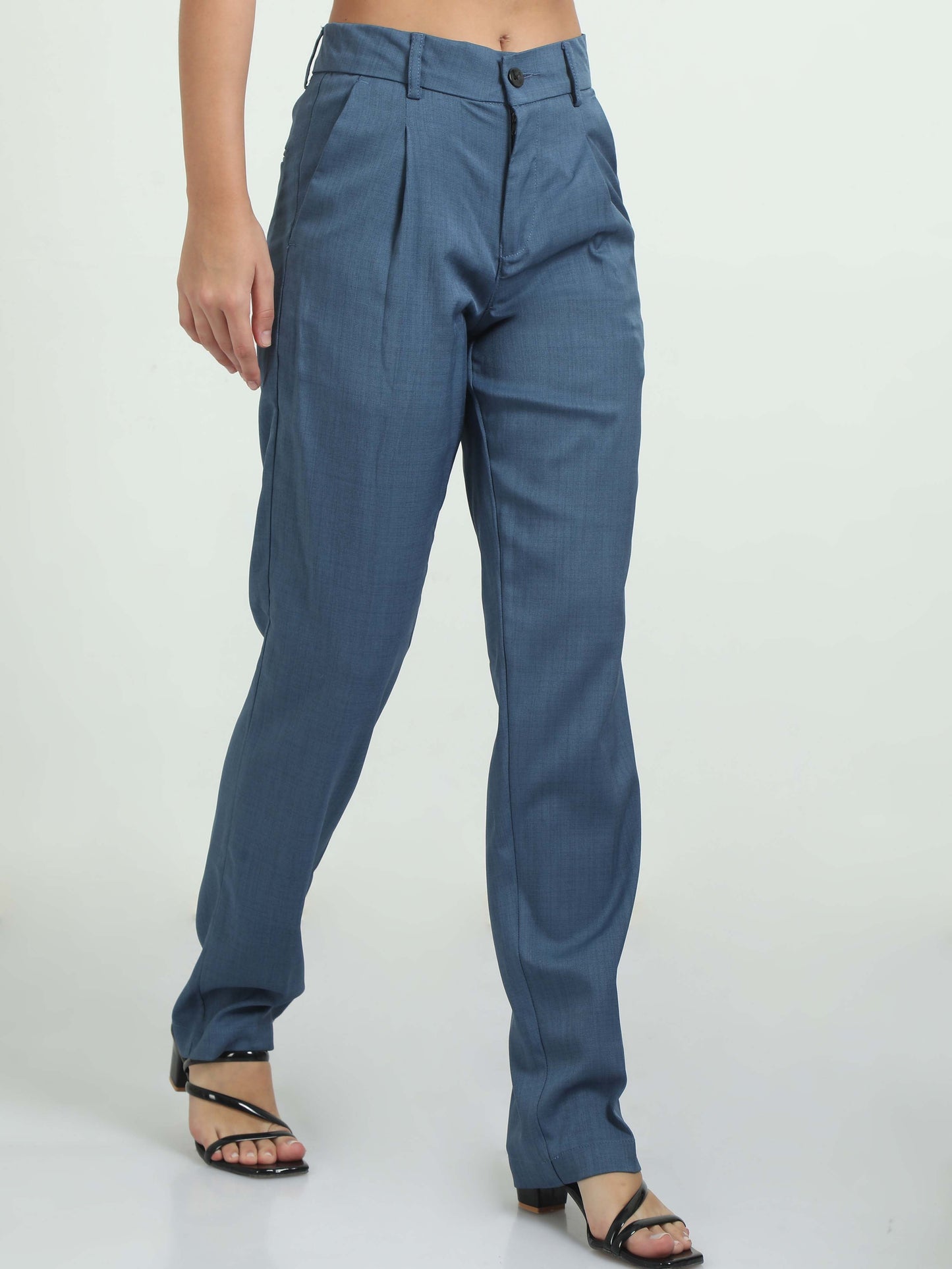 Women Bon Voyage Pleat Pant-Royal Blue
