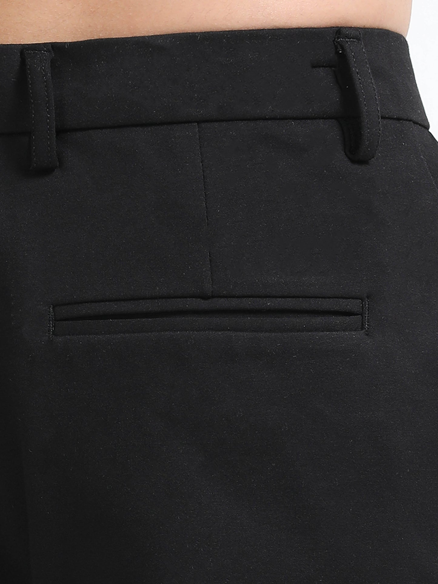 Men Tencil Leisure Trousers-Black