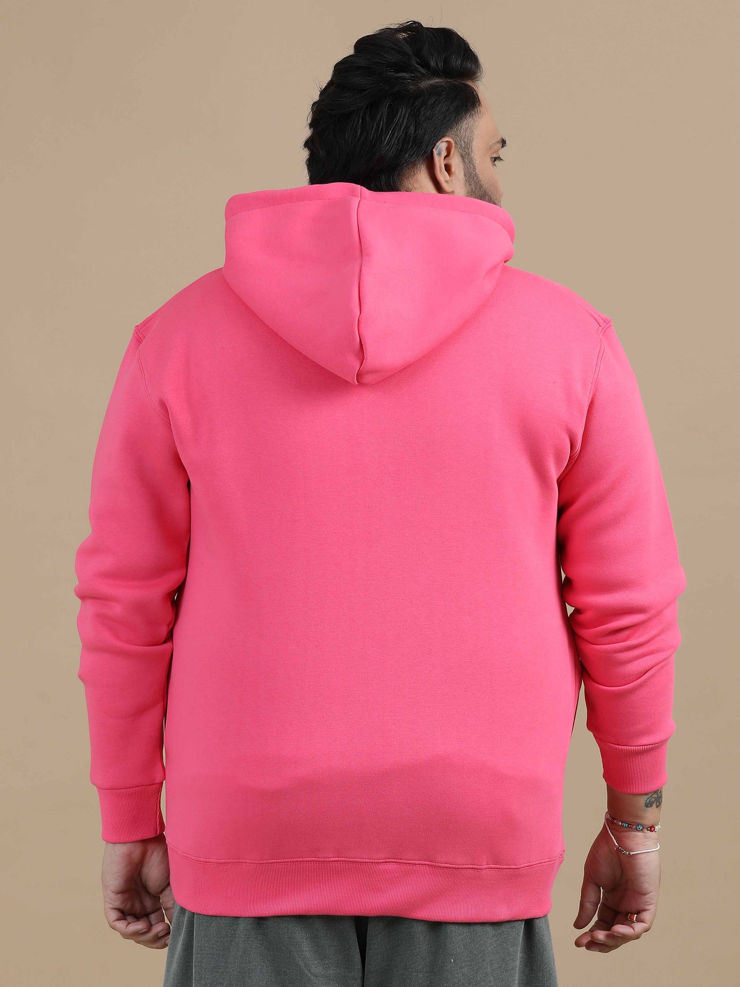 CozyPeak Plus Size Pink Hoodie