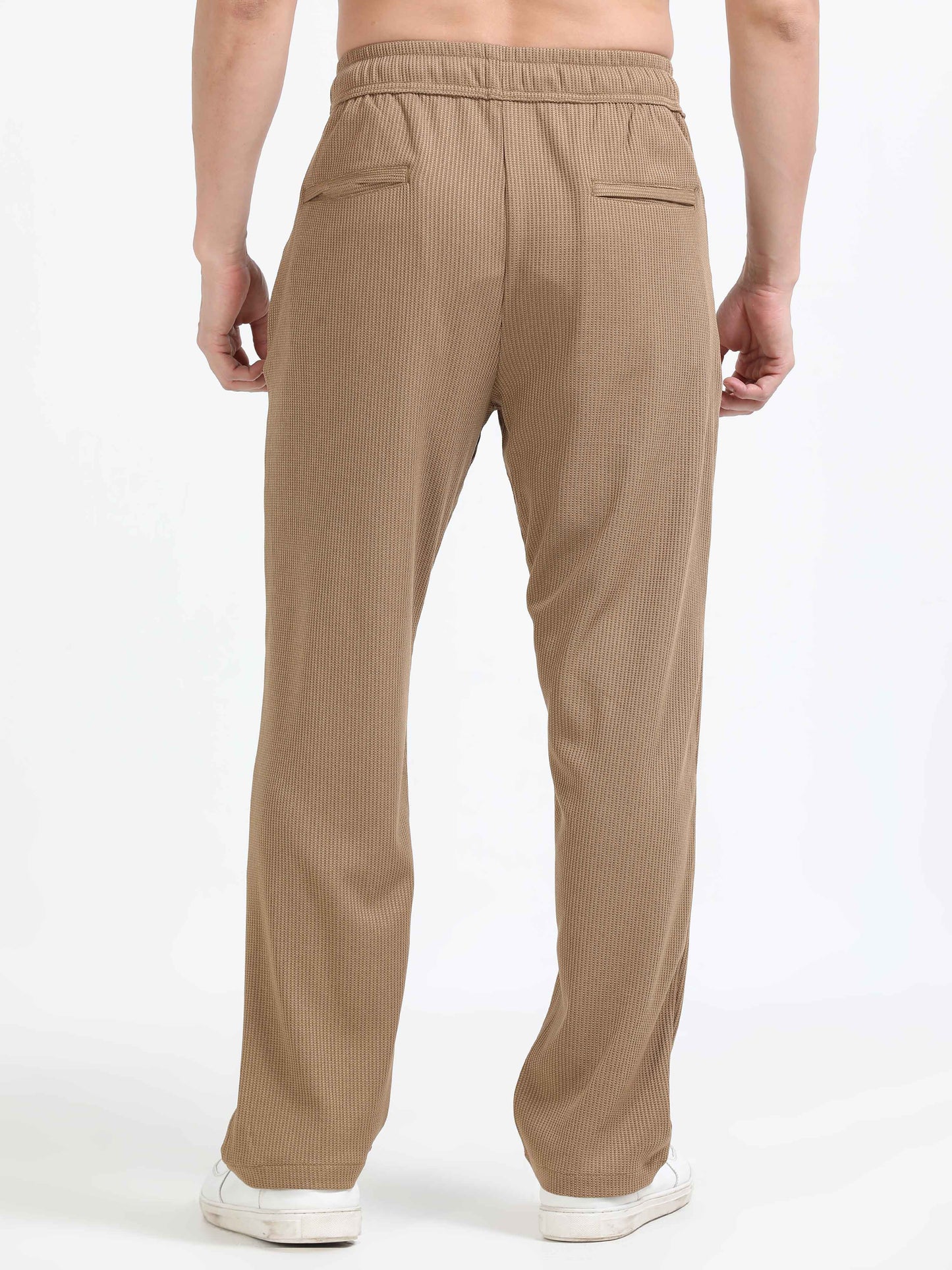 Men Popcorn Traveller Trouser-Fawn