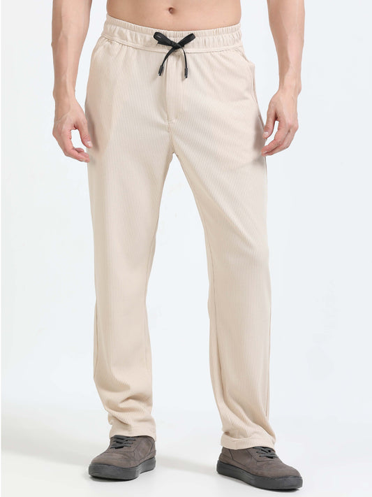 Trendy Popcorn Traveller Mens Beige Pants