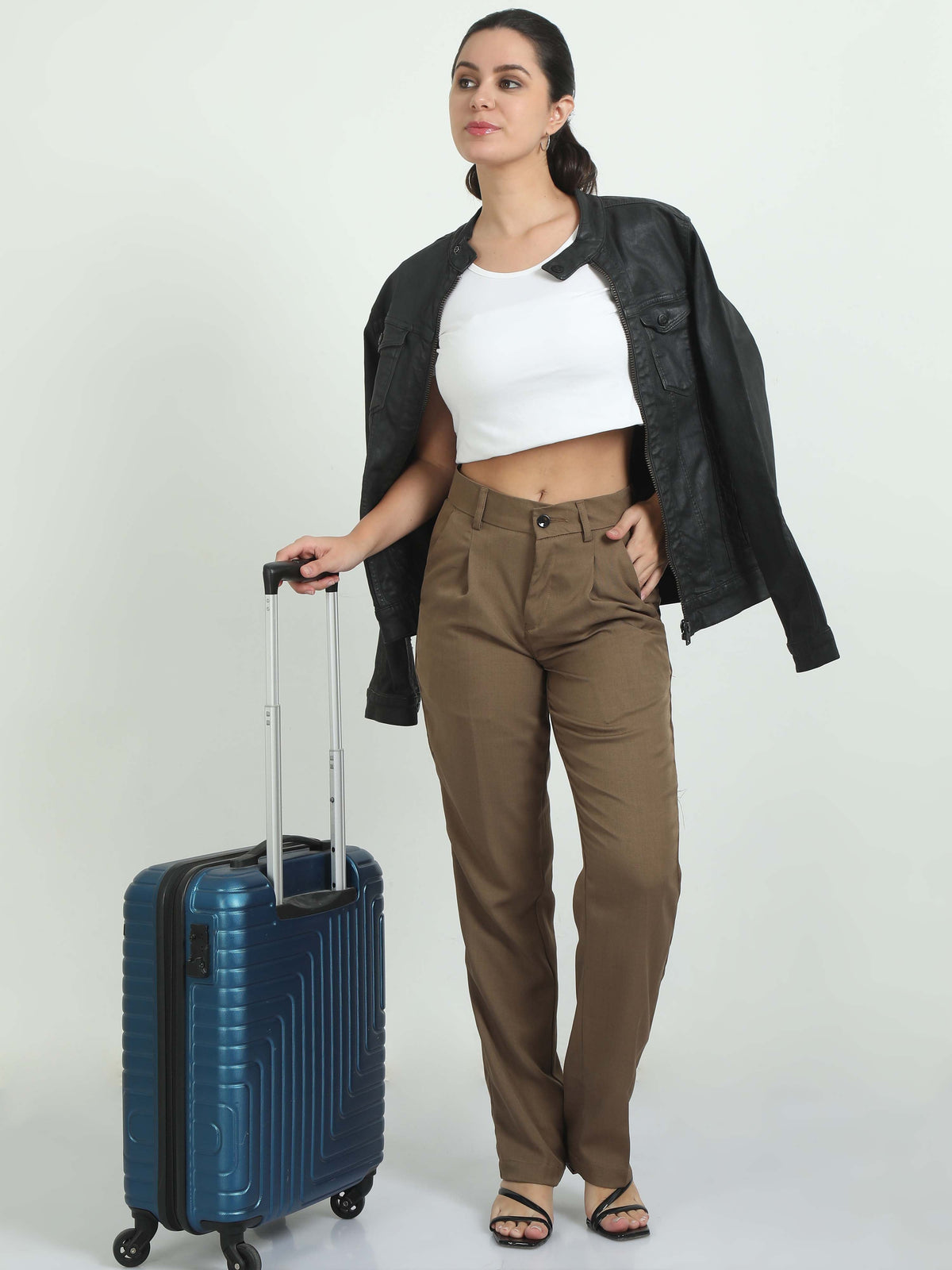 Women Bon Voyage Pleat Pant-Khakhi