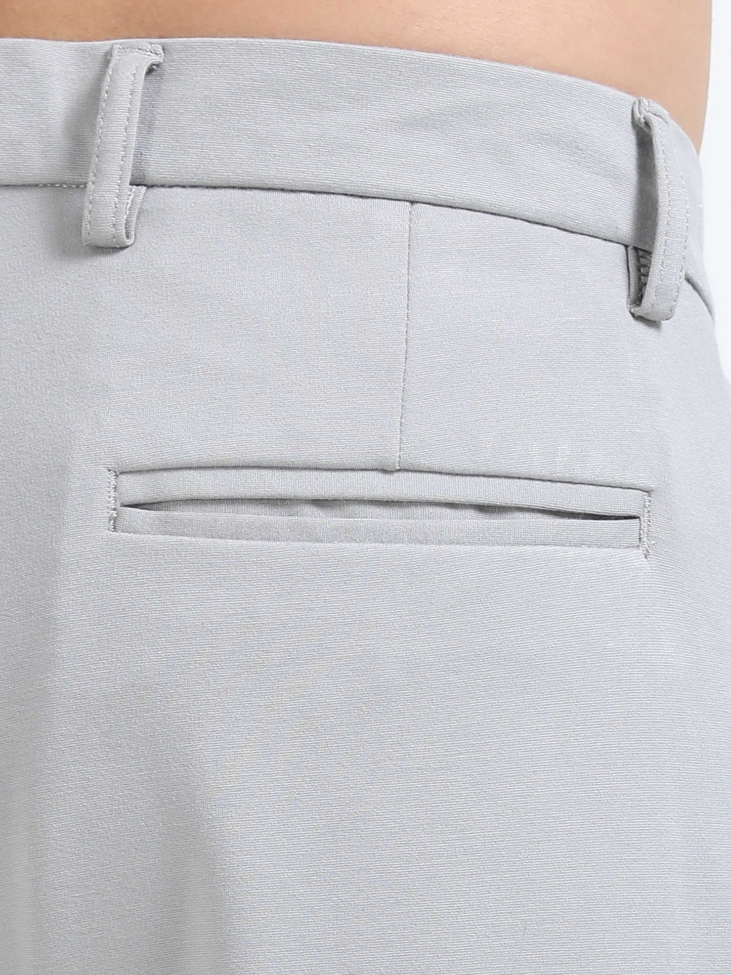 Men Tencil Leisure Trousers-Lt Grey