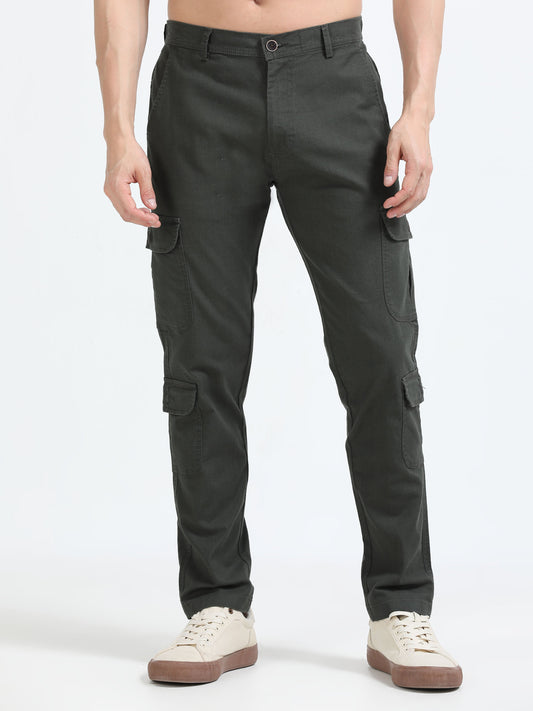 Men Lazy Linen Utility Cargo Pants